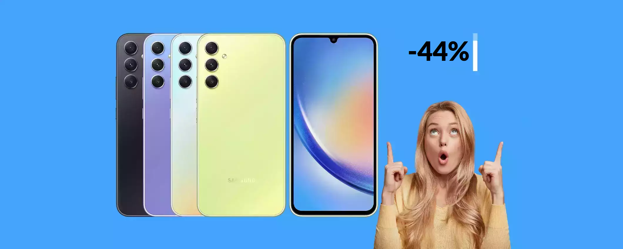 Samsung Galaxy A34 5G è tuo a prezzo MAI così basso (-177€)