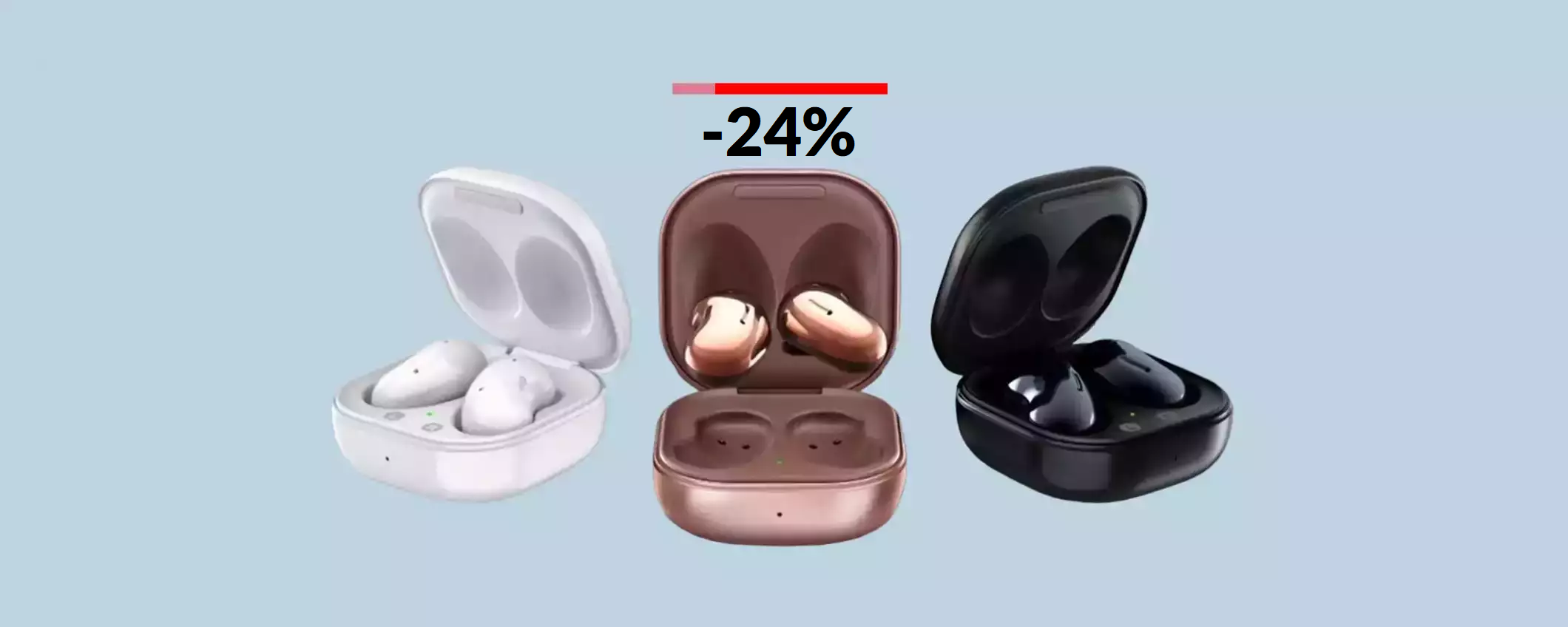 Samsung Galaxy Buds Live: imperdibili col maxi SCONTO (-24%) Samsung Galaxy Buds Live: imperdibili col maxi SCONTO (-24%)