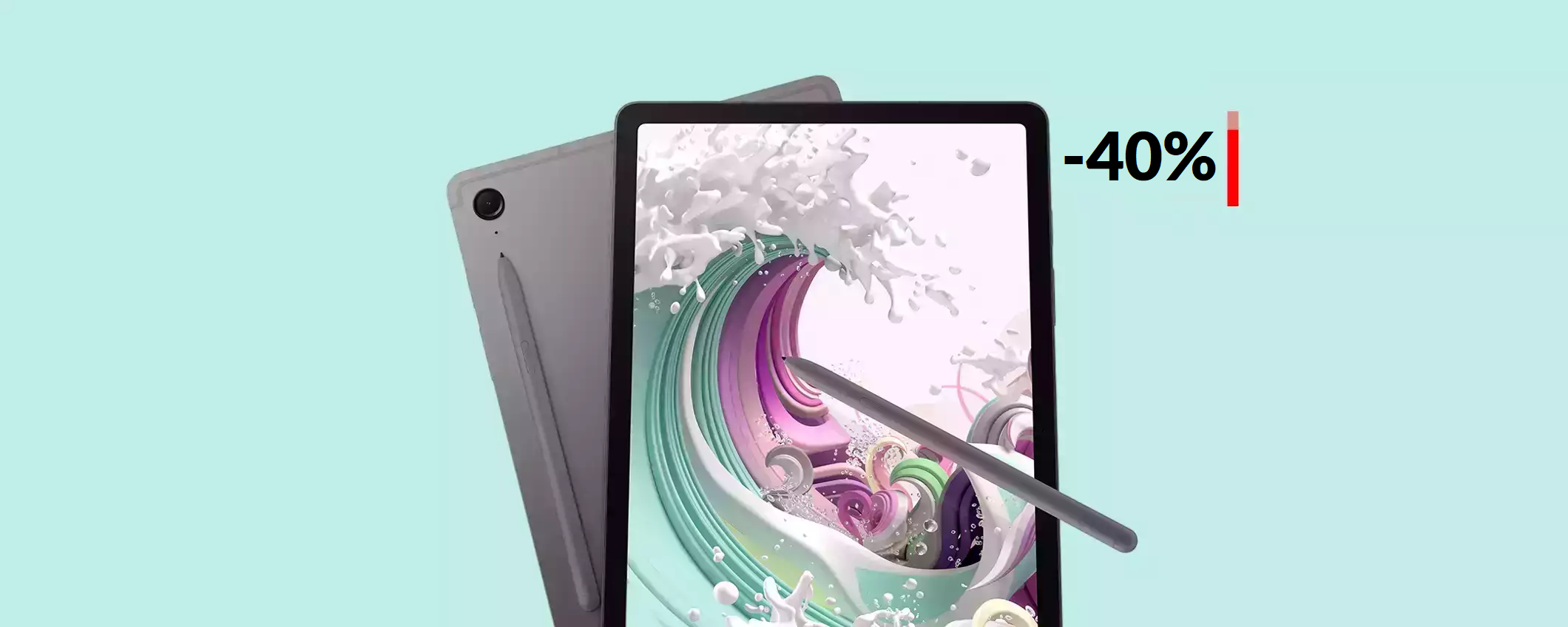 Samsung Galaxy Tab S9 FE con S Pen: sconto da fuoritutto (-220€) Samsung Galaxy Tab S9 FE con S Pen: sconto da fuoritutto (-220€)