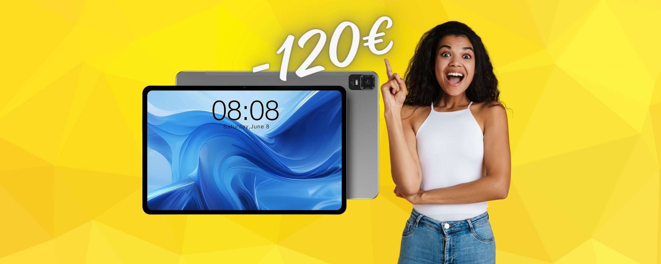 SCONTO di 120€ su questo Tablet Android da 11 pollici e 256GB SCONTO di 120€ su questo Tablet Android da 11 pollici e 256GB