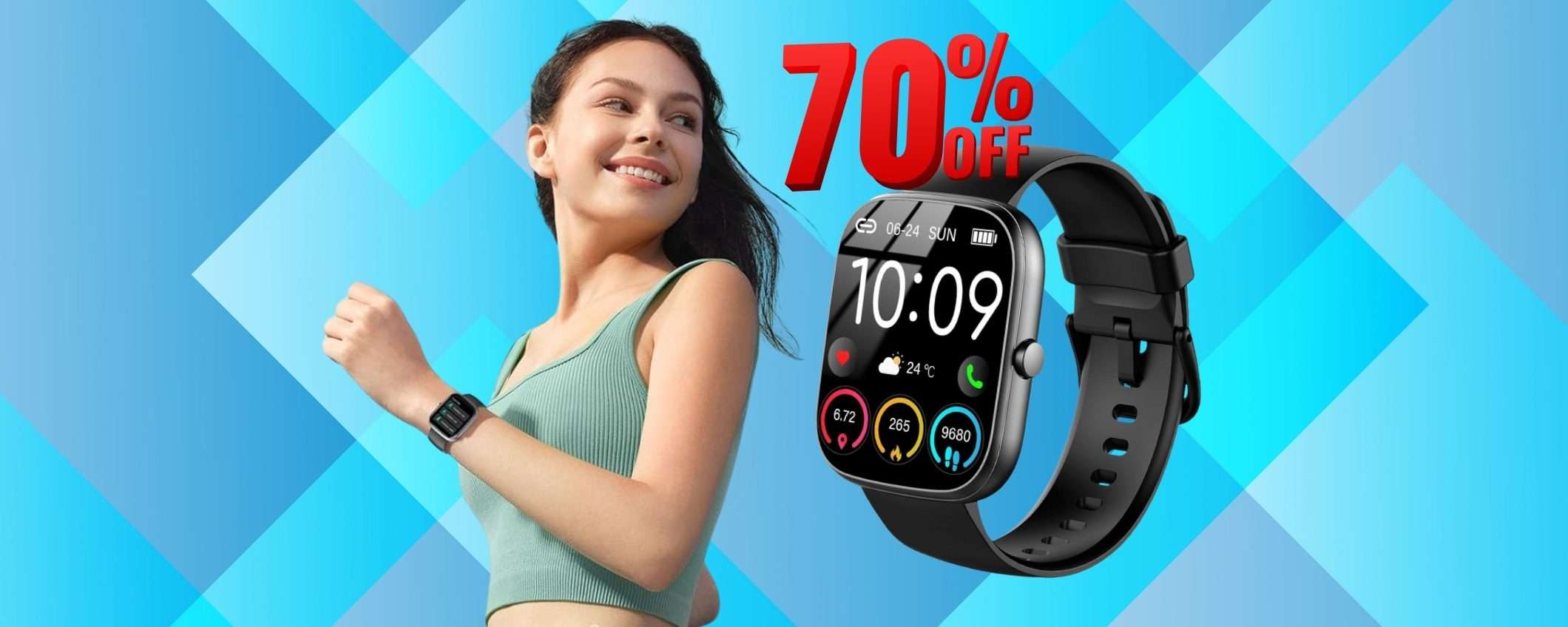 SCONTO FOLLE di Amazon del 70% per questo smartwatch con microfono