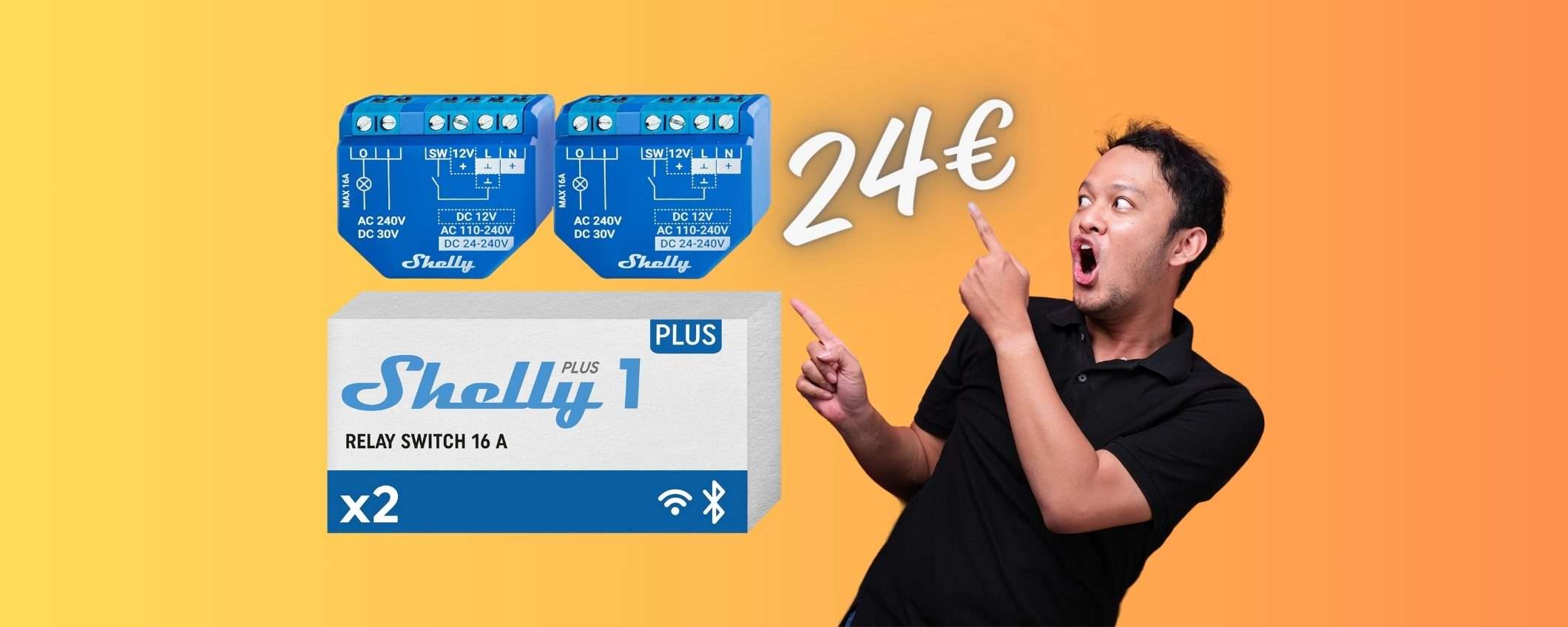 Shelly Plus 1 (2 Pezzi): il relè smart più acquistato su Amazon a soli 24€ Shelly Plus 1 (2 Pezzi): il relè smart più acquistato su Amazon a soli 24€