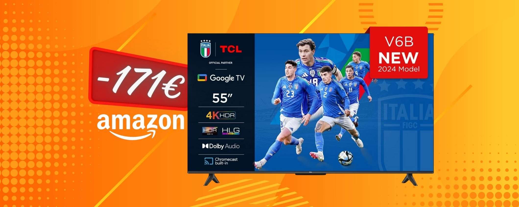Smart TV TCL da 55 pollici al MINIMO STORICO su Amazon (-34%) Smart TV TCL da 55 pollici al MINIMO STORICO su Amazon (-34%)