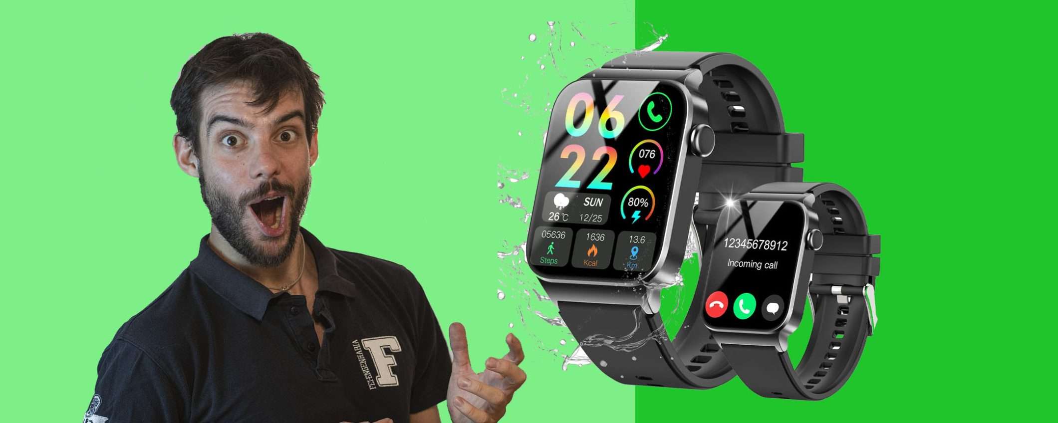 Smartwatch con effettua/risposta chiamate: prezzo SUPER (-56%+coupon 10€) Smartwatch con effettua/risposta chiamate: prezzo SUPER (-56%+coupon 10€)