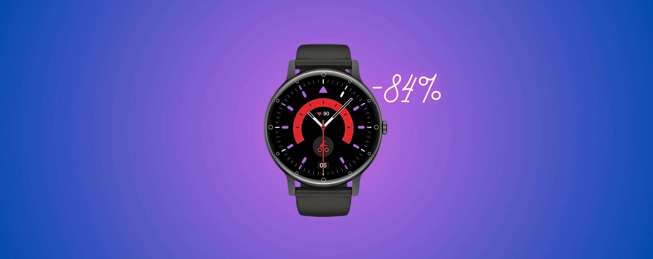 Smartwatch INTELLIGENTE con chiamate, sport e salute a 16€ Smartwatch INTELLIGENTE con chiamate, sport e salute a 16€