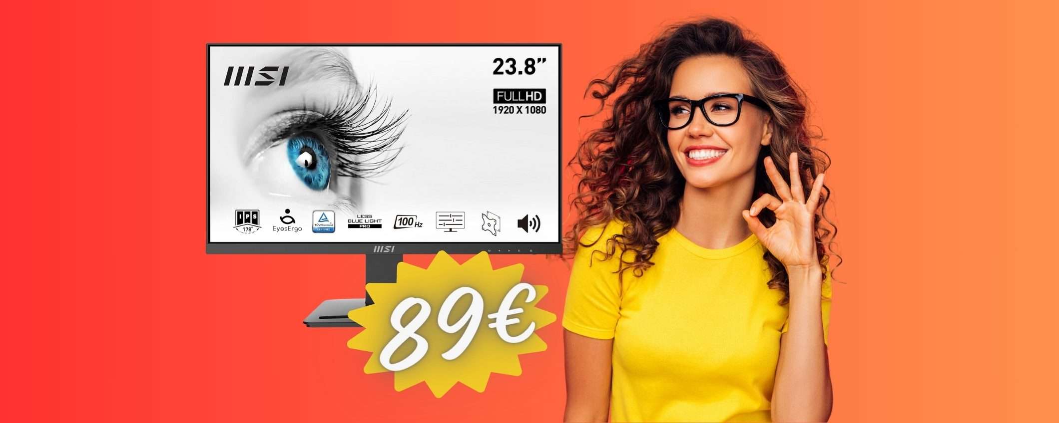 SOLO 89€ per il monitor MSI Pro FHD da 24 pollici: BOMBA Amazon SOLO 89€ per il monitor MSI Pro FHD da 24 pollici: BOMBA Amazon