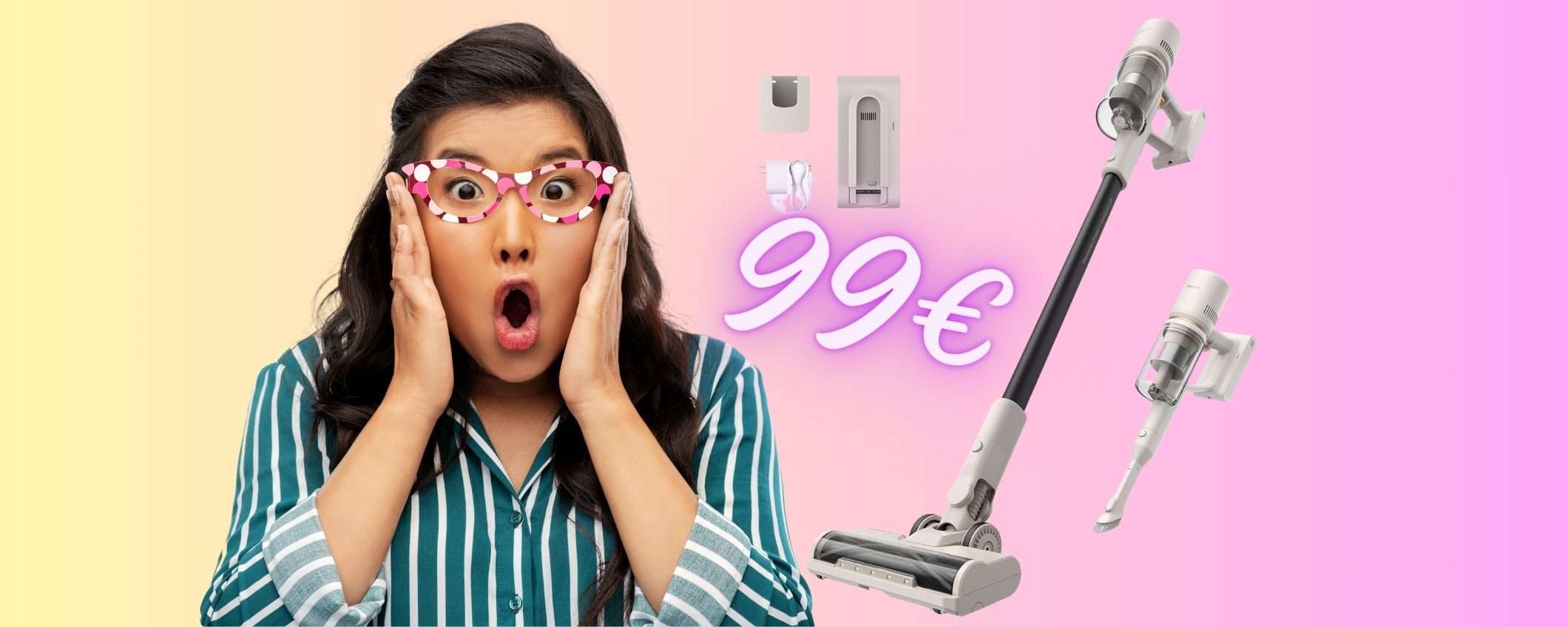 SOLO 99€ per questo aspirapolvere senza fili MERAVIGLIOSO (Amazon) SOLO 99€ per questo aspirapolvere senza fili MERAVIGLIOSO (Amazon)