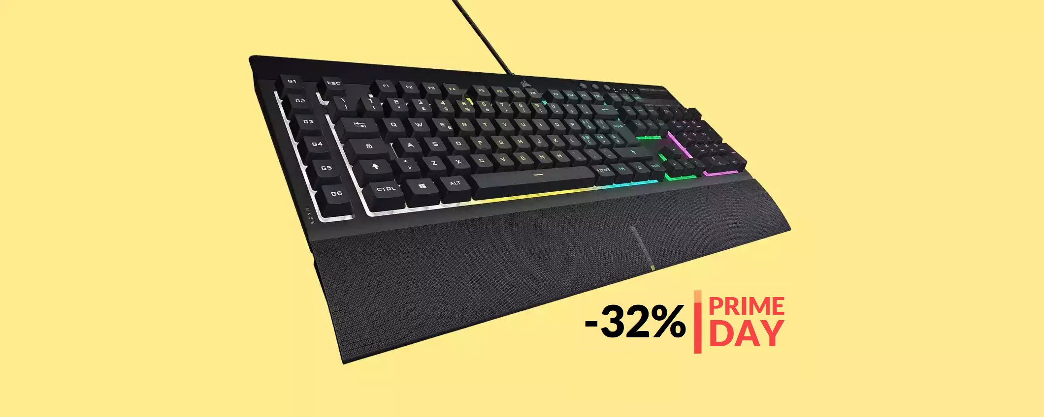 Tastiera Gaming Corsair: minimo storico durante il Prime Day (40€) Tastiera Gaming Corsair: minimo storico durante il Prime Day (40€)