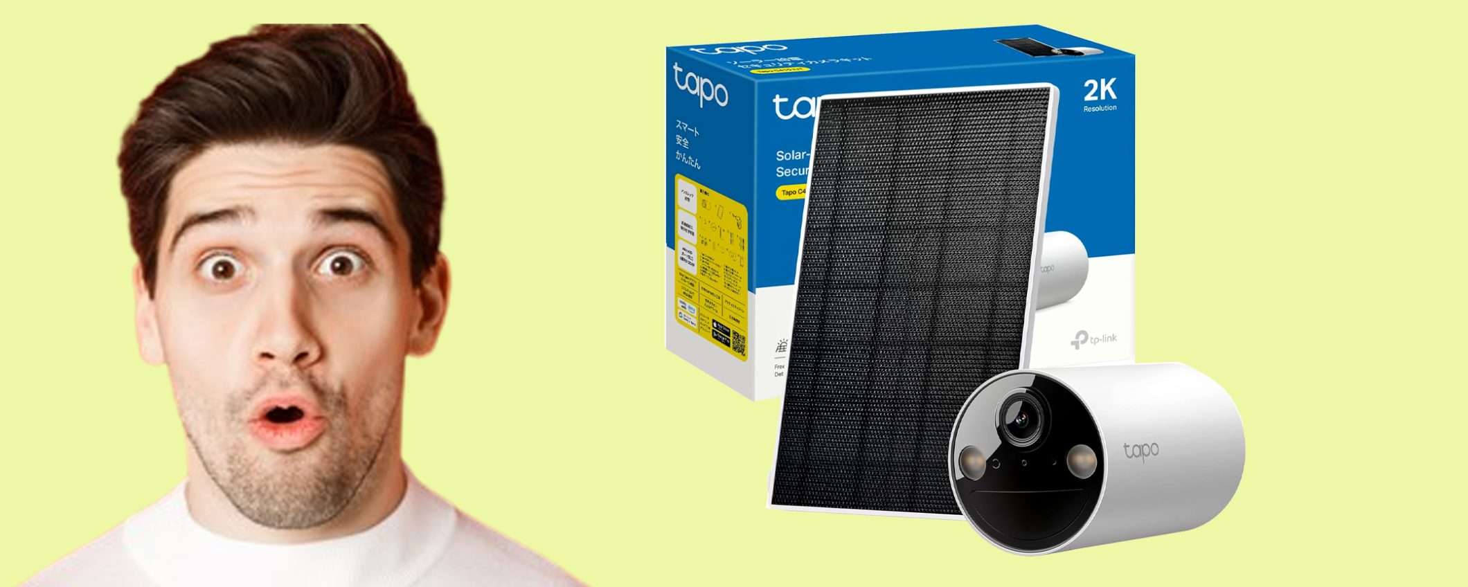 Telecamera da esterno ad energia solare Tapo: sconto TOP del 22% Telecamera da esterno ad energia solare Tapo: sconto TOP del 22%