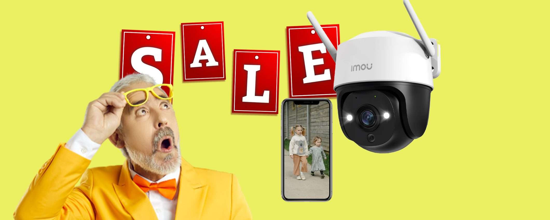 Telecamera di sorveglianza da esterno 2K Imou: sconto TOP (33€) Telecamera di sorveglianza da esterno 2K Imou: sconto TOP (33€)