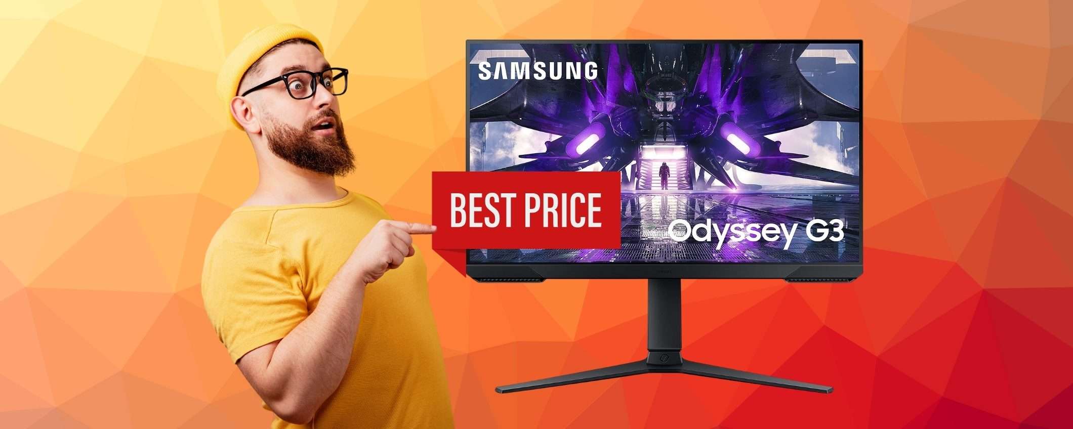Torna al MINIMO STORICO il monitor da Gaming Samsung Odyssey G3 Torna al MINIMO STORICO il monitor da Gaming Samsung Odyssey G3