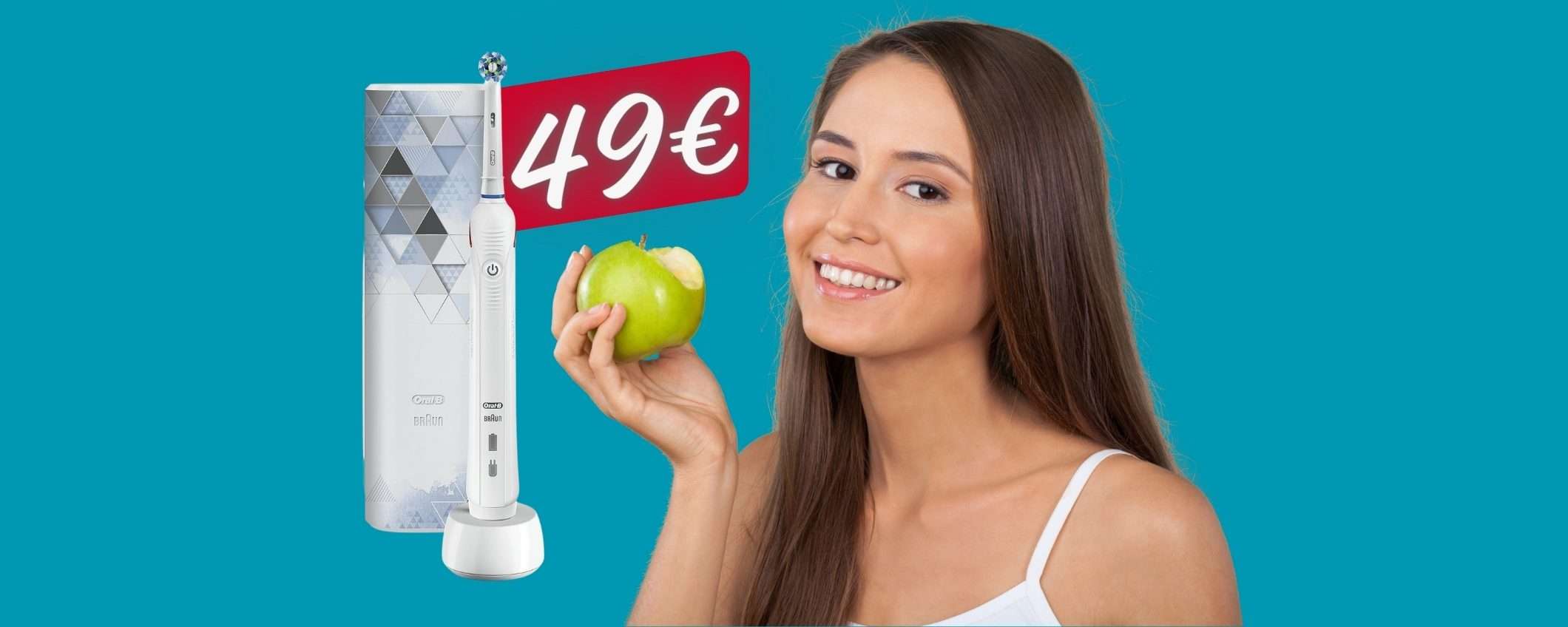 Torna al MINIMO STORICO lo spazzolino elettrico Oral-B Smart 4 (49€) Torna al MINIMO STORICO lo spazzolino elettrico Oral-B Smart 4 (49€)