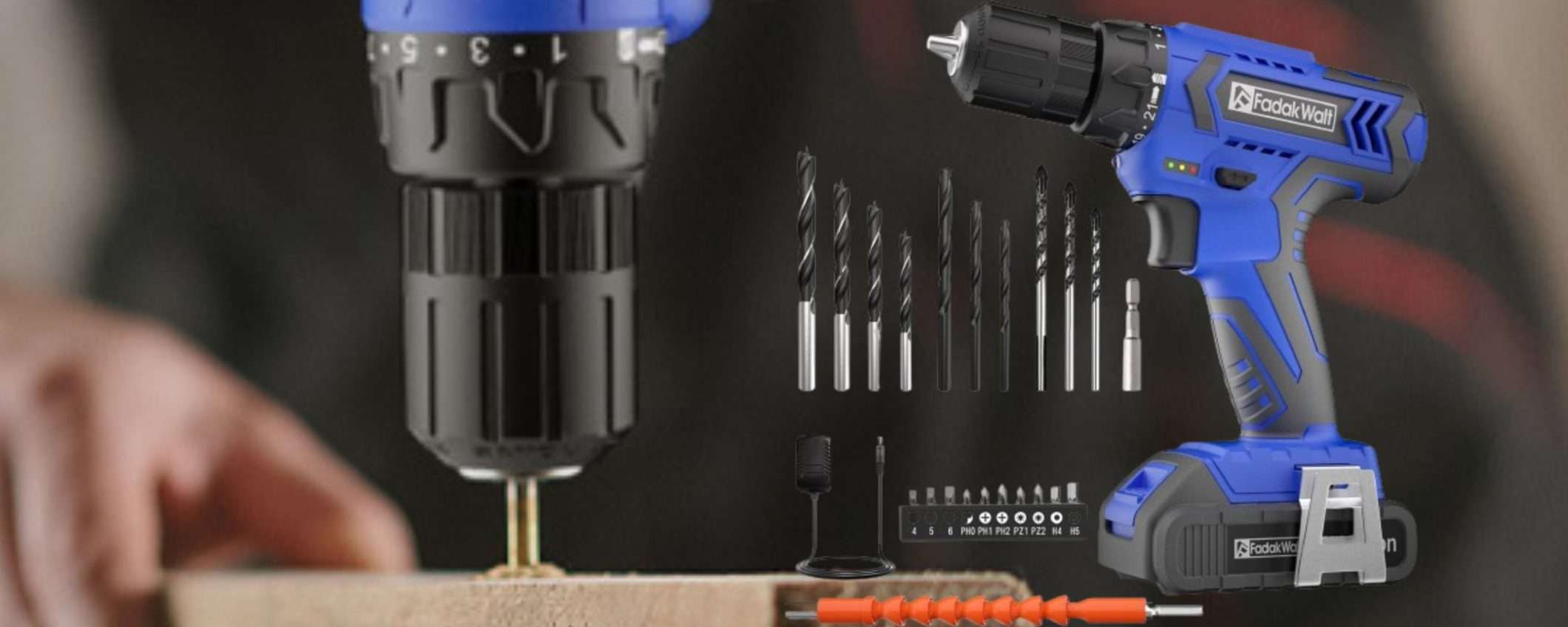 Trapano avvitatore a 24€ su Amazon con kit in OMAGGIO (batteria e accessori) Trapano avvitatore a 24€ su Amazon con kit in OMAGGIO (batteria e accessori)