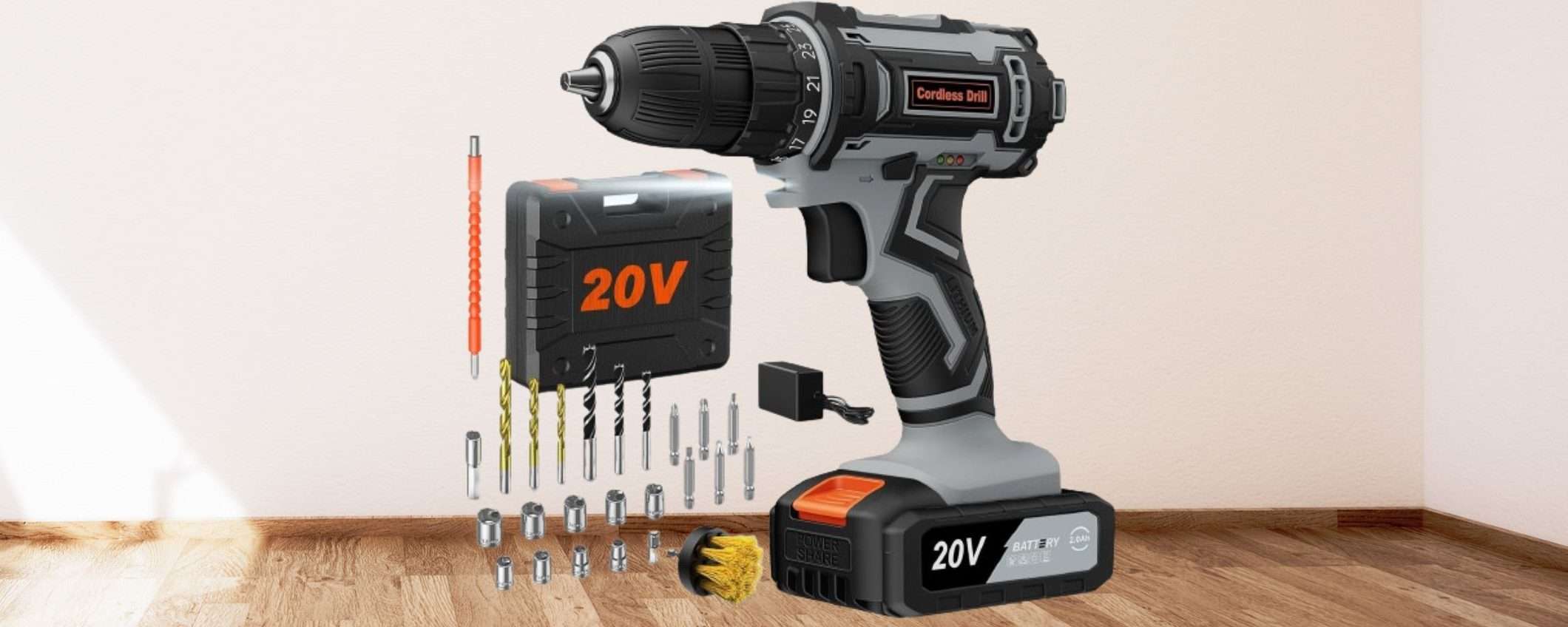 Sconto 50% per questa BESTIA di trapano a batteria con 25 accessori (24,99€) Sconto 50% per questa BESTIA di trapano a batteria con 25 accessori (24,99€)