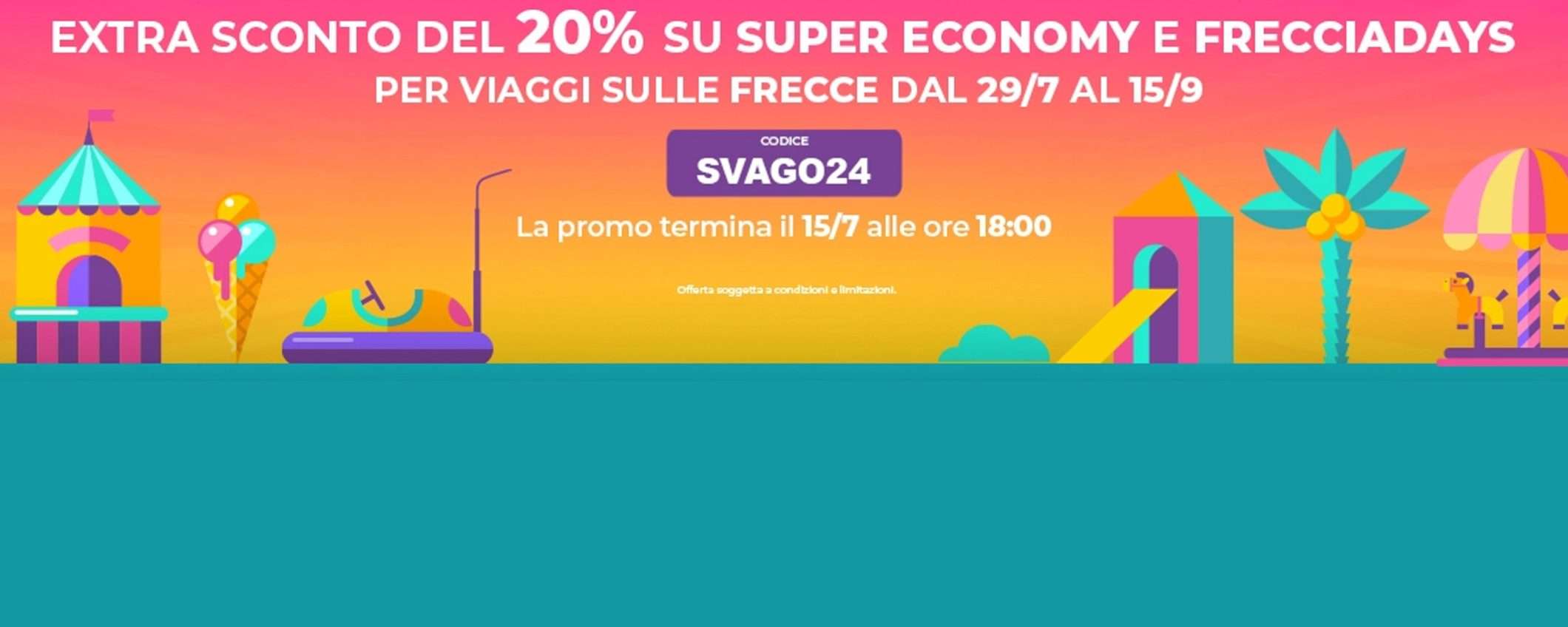 Parti con Trenitalia: ottieni un extra sconto del 20% per viaggi sulle Frecce Parti con Trenitalia: ottieni un extra sconto del 20% per viaggi sulle Frecce