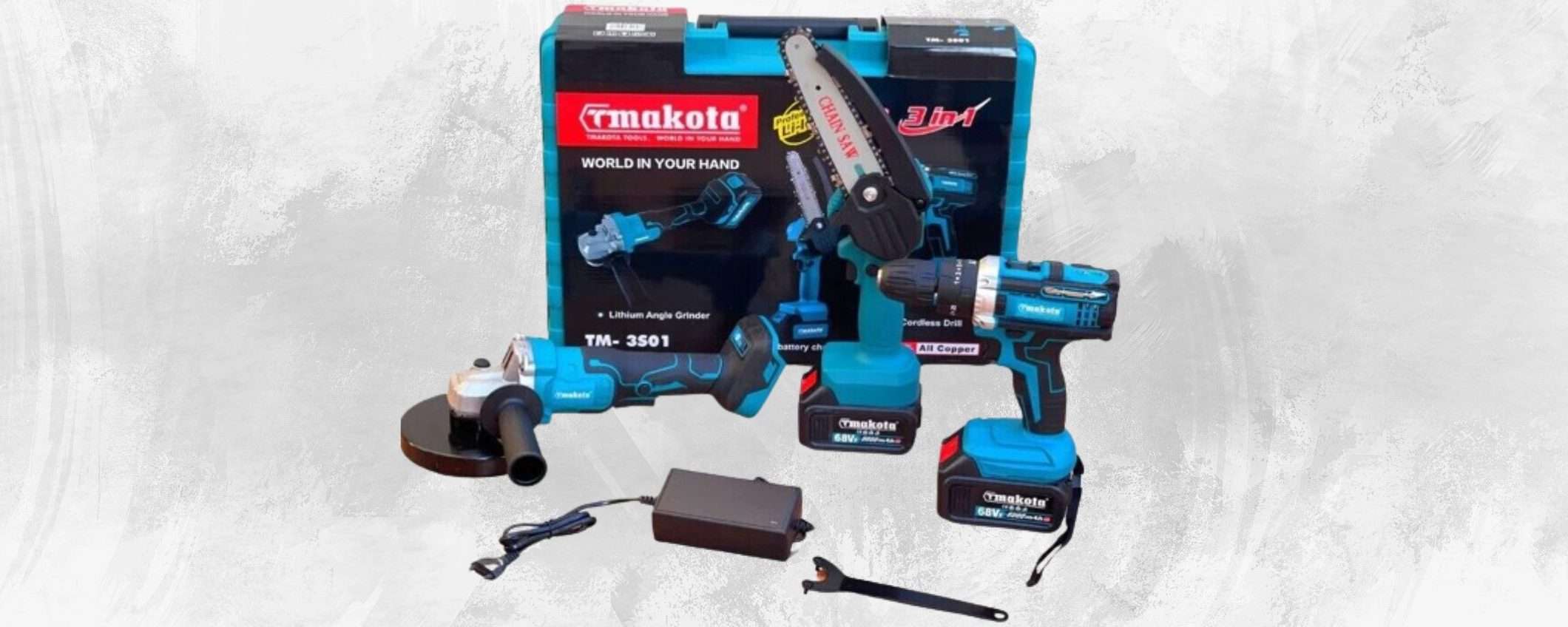 Motosega, trapano e smerigliatrice: kit con batterie a prezzo BOMBA per poco Motosega, trapano e smerigliatrice: kit con batterie a prezzo BOMBA per poco