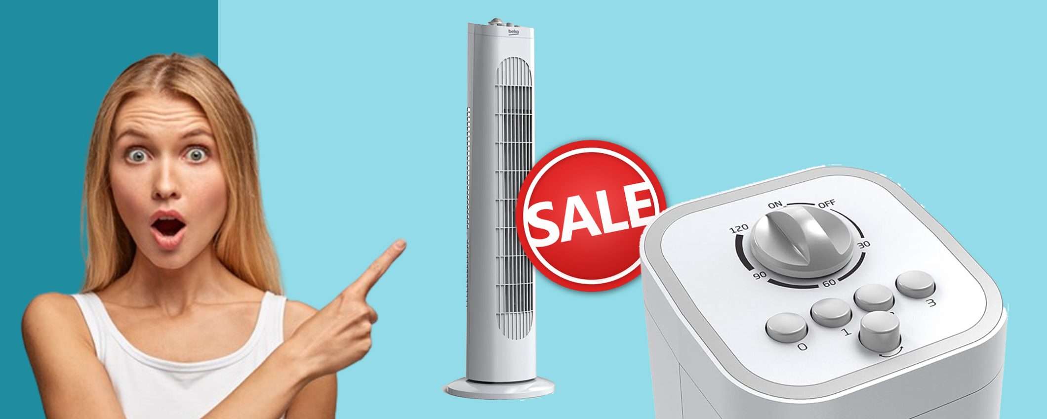 Ventilatore a torre Beko a 3 velocità in offerta TOP: sconto del 34% Ventilatore a torre Beko a 3 velocità in offerta TOP: sconto del 34%