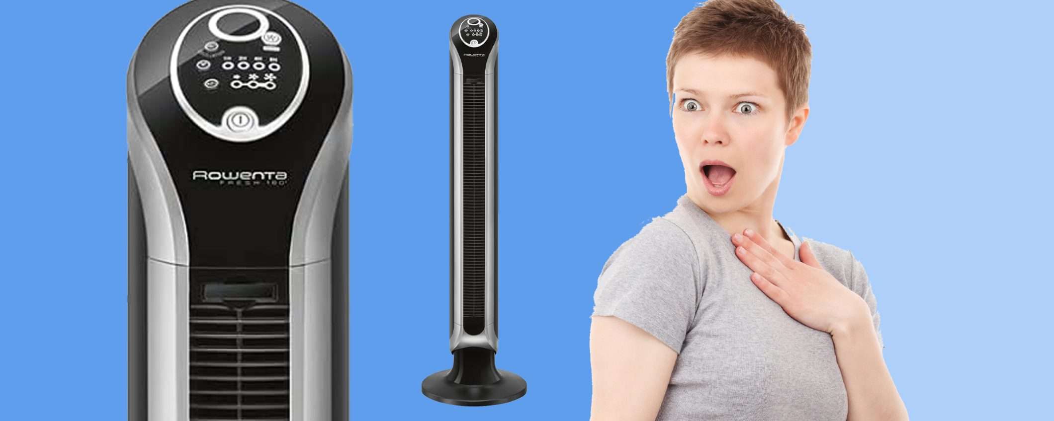 Ventilatore a torre Rowenta a 3 velocità: sconto FOLLE del 39% Ventilatore a torre Rowenta a 3 velocità: sconto FOLLE del 39%