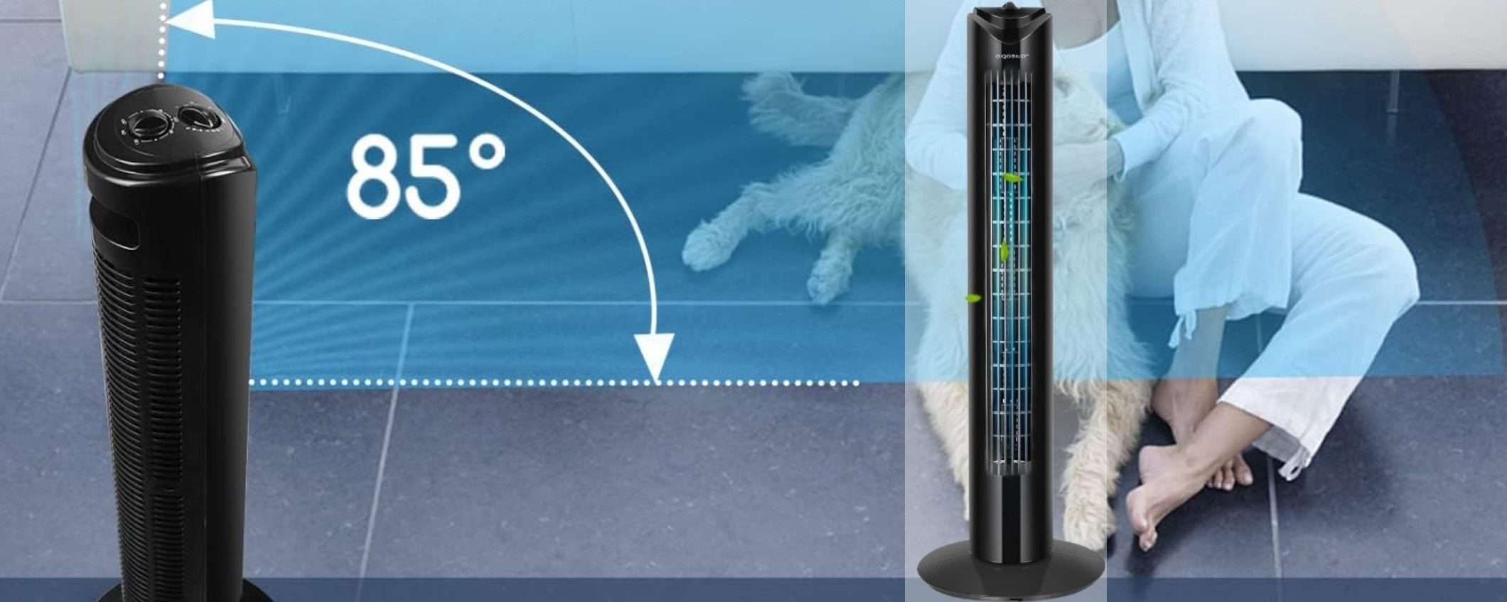 Ventilatore a torre a 29€: STRAORDINARIO, occupa pochissimo spazio (Amazon) Ventilatore a torre a 29€: STRAORDINARIO, occupa pochissimo spazio (Amazon)