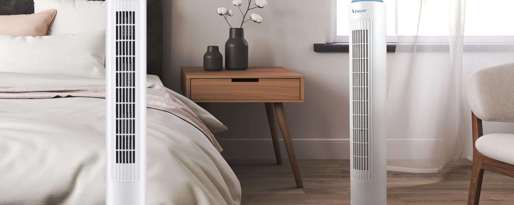 Ventilatore a torre di design a 29€: combatti il caldo con la sua POTENZA Ventilatore a torre di design a 29€: combatti il caldo con la sua POTENZA