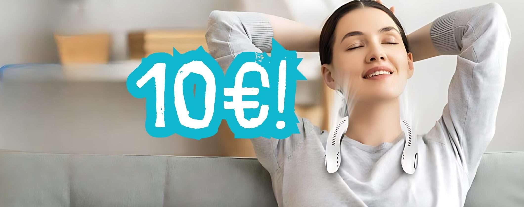 Ventilatore da collo portatile a soli 10€ col Prime Day