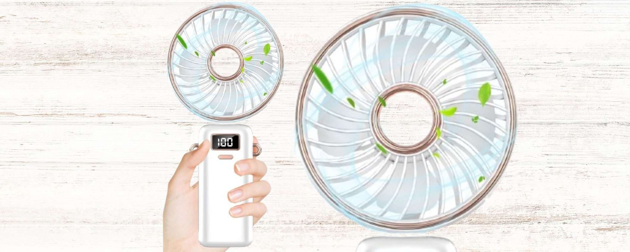 Ventilatore a 8,99€ su Amazon, sconto 50%: ricaricabile, portatile e 4 in 1