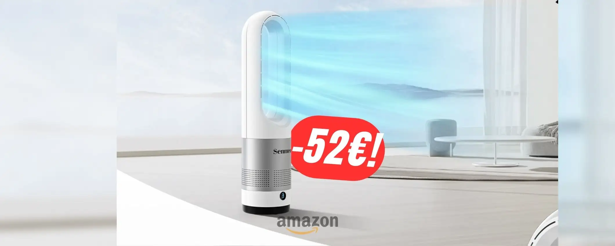 Risparmia -52€ sul silenziosissimo VENTILATORE SENZA PALE! Risparmia -52€ sul silenziosissimo VENTILATORE SENZA PALE!