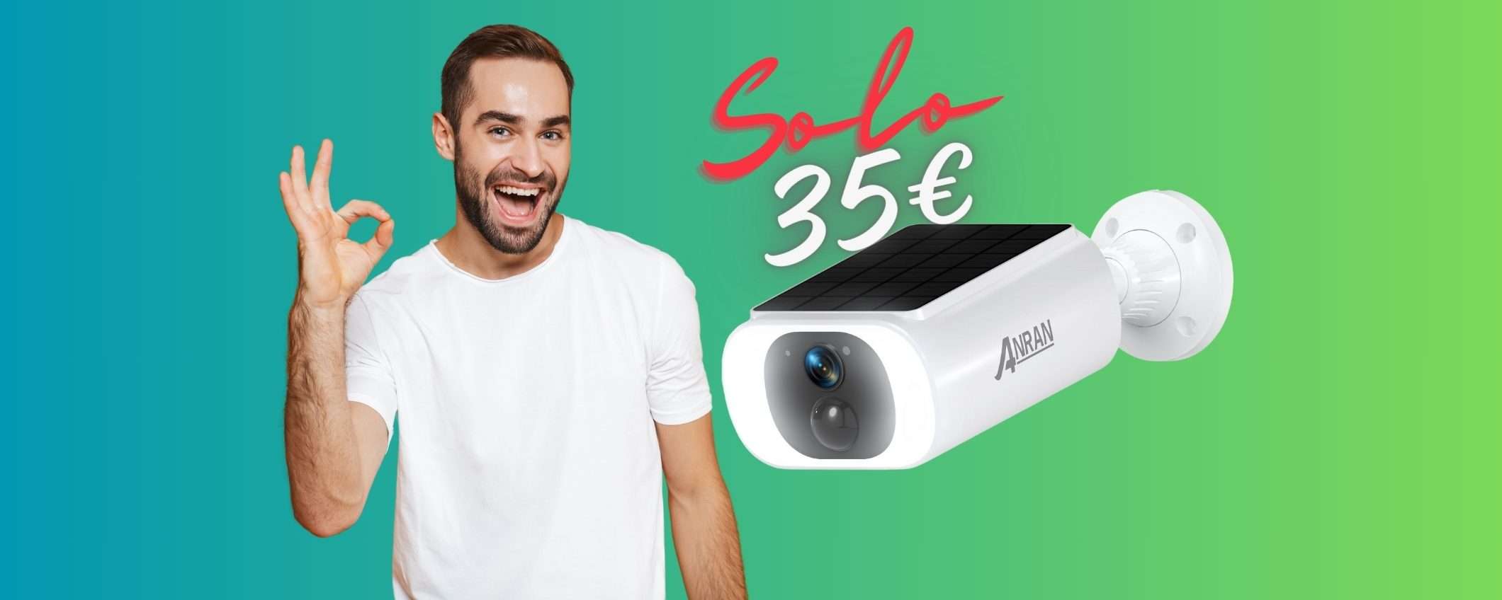 Videocamera di sorveglianza WiFi con pannello solare tua a SOLI 35€ Videocamera di sorveglianza WiFi con pannello solare tua a SOLI 35€