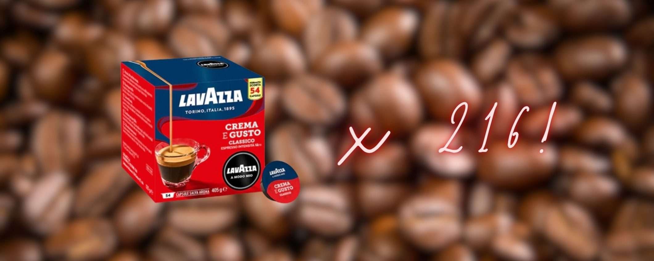 Lavazza A Modo Mio miscela Crema e Gusto: 216 capsule a soli 45€ su eBay Lavazza A Modo Mio miscela Crema e Gusto: 216 capsule a soli 45€ su eBay