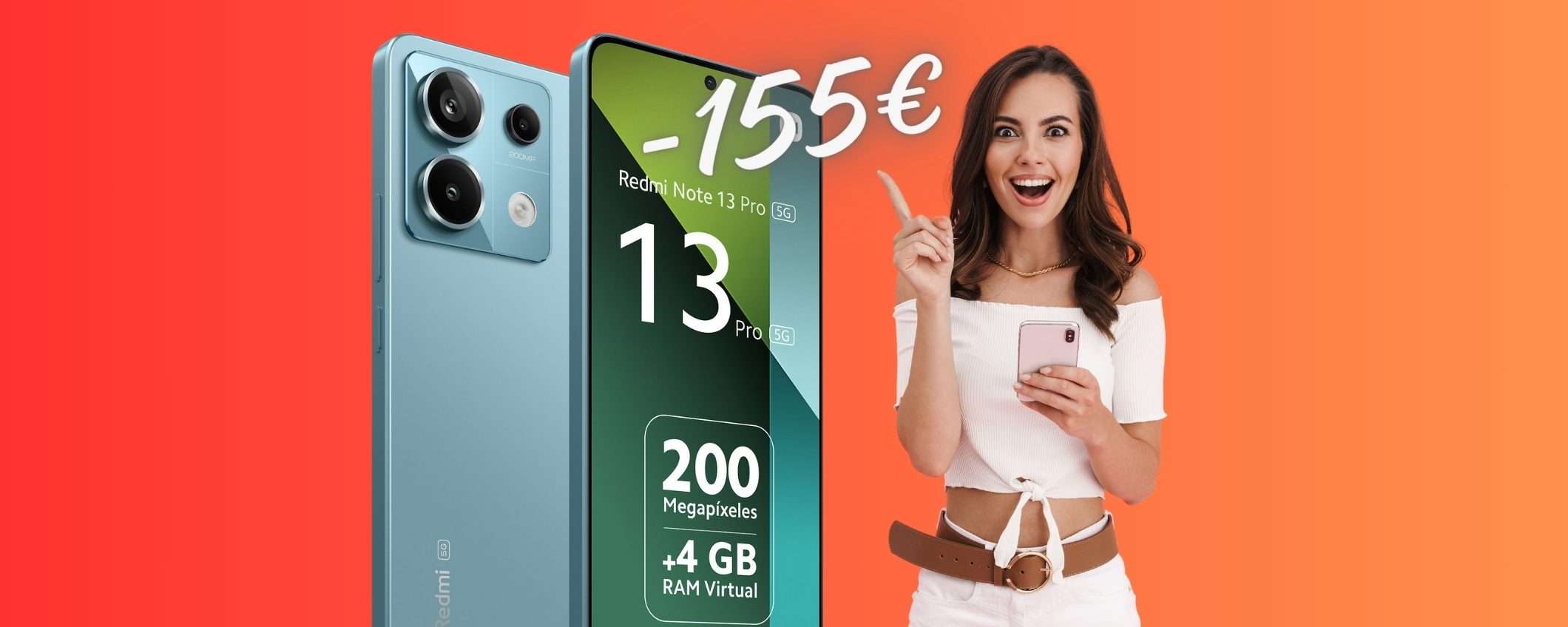 Xiaomi Redmi Note 13 Pro 5G da 256GB in OFFERTA eBay a 155€ in MENO Xiaomi Redmi Note 13 Pro 5G da 256GB in OFFERTA eBay a 155€ in MENO