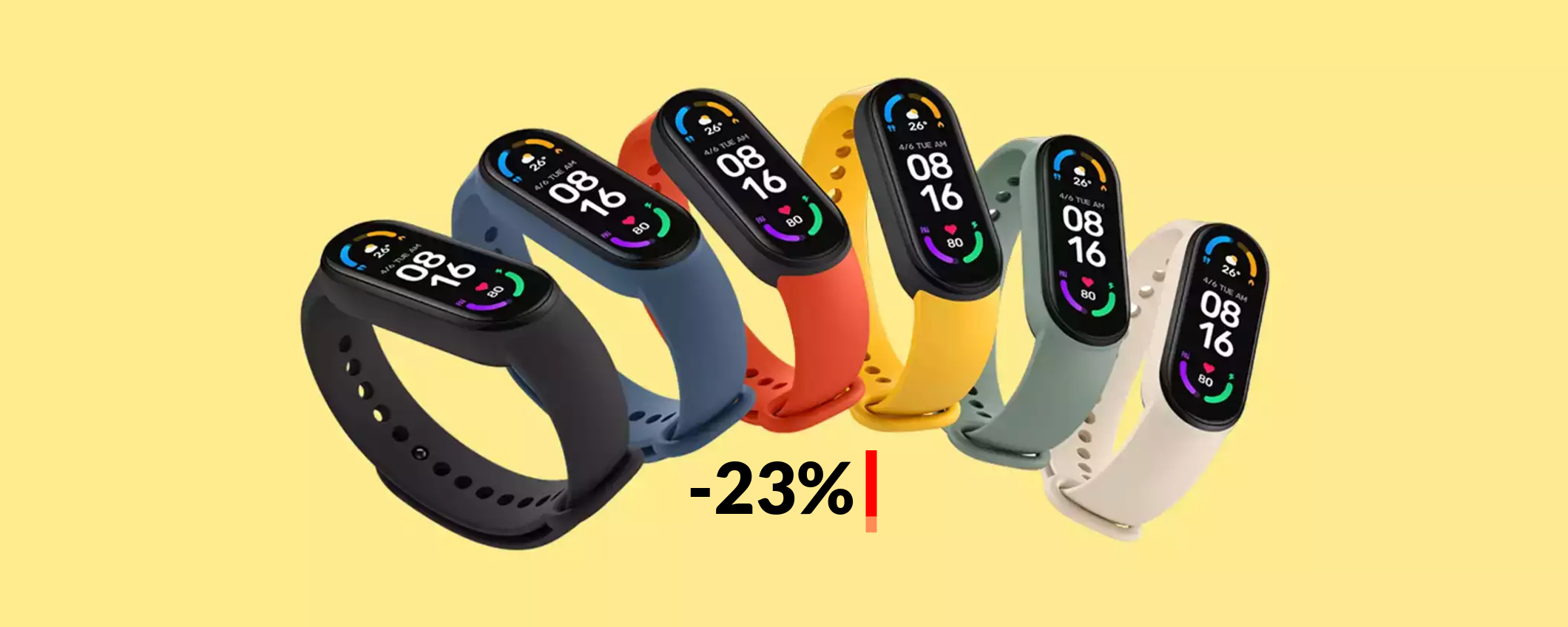 Xiaomi Smart Band 6 è l'AFFARE del giorno: MINIMO storico a 34€ Xiaomi Smart Band 6 è l'AFFARE del giorno: MINIMO storico a 34€