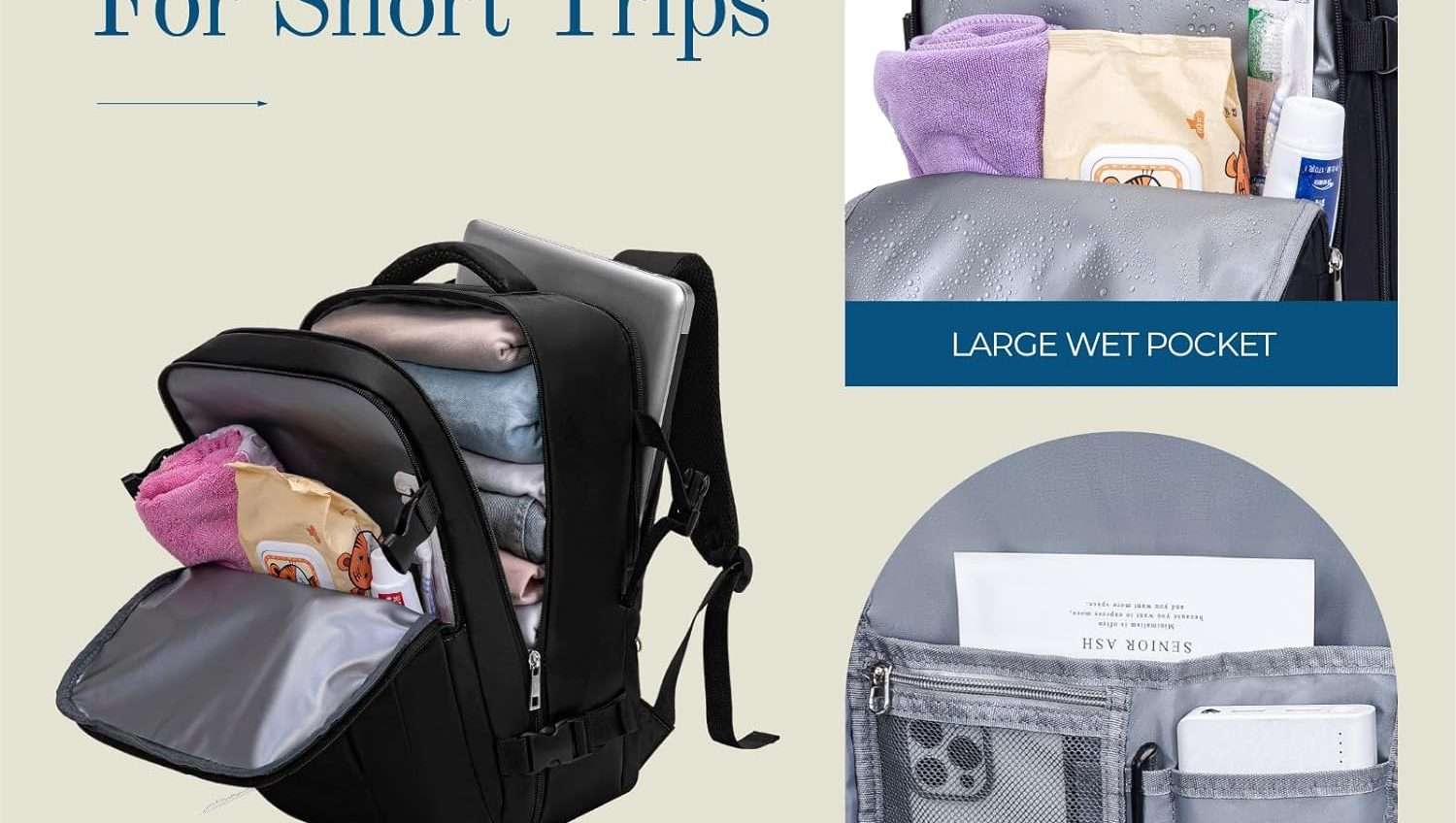 Zaino da viaggio 40x20x25 in offerta a 27,92€: lo porti sui voli Ryanair senza pagare