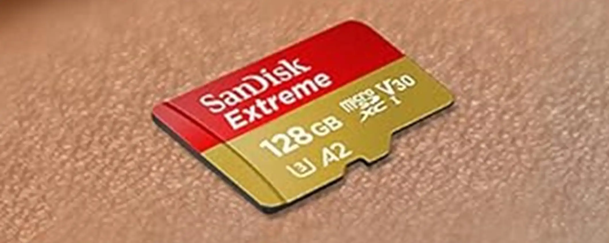 MicroSD SanDisk Extreme da 128GB scontata del 53% con adattatore SD e RescuePro Deluxe MicroSD SanDisk Extreme da 128GB scontata del 53% con adattatore SD e RescuePro Deluxe