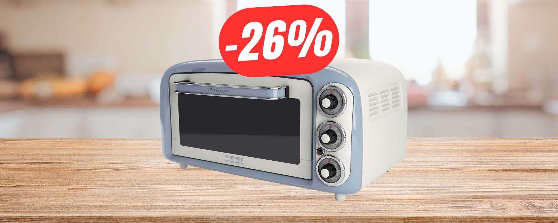 Risparmia 21€ sull'iconico FORNO VINTAGE di Ariete grazie a quest'OFFERTA! Risparmia 21€ sull'iconico FORNO VINTAGE di Ariete grazie a quest'OFFERTA!