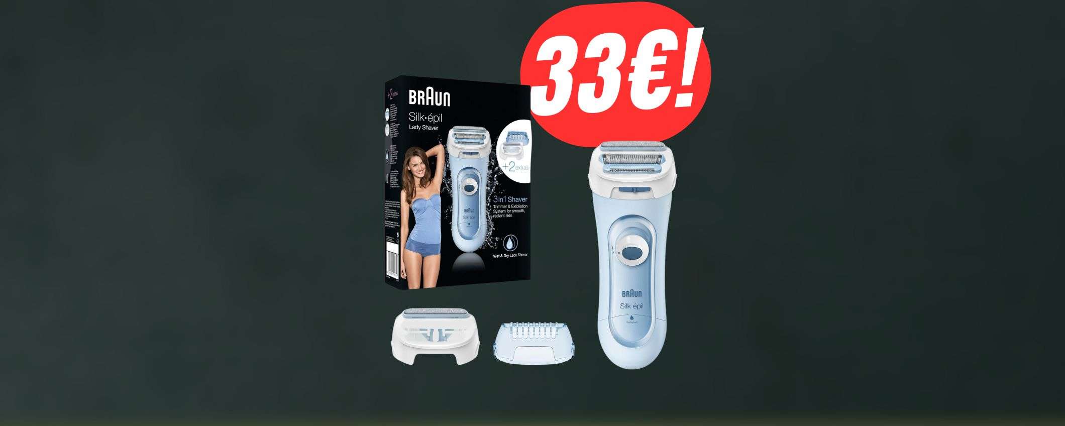Come la ceretta ma 0 dolore: il RASOIO Braun al 24% in meno è fantastico! Come la ceretta ma 0 dolore: il RASOIO Braun al 24% in meno è fantastico!