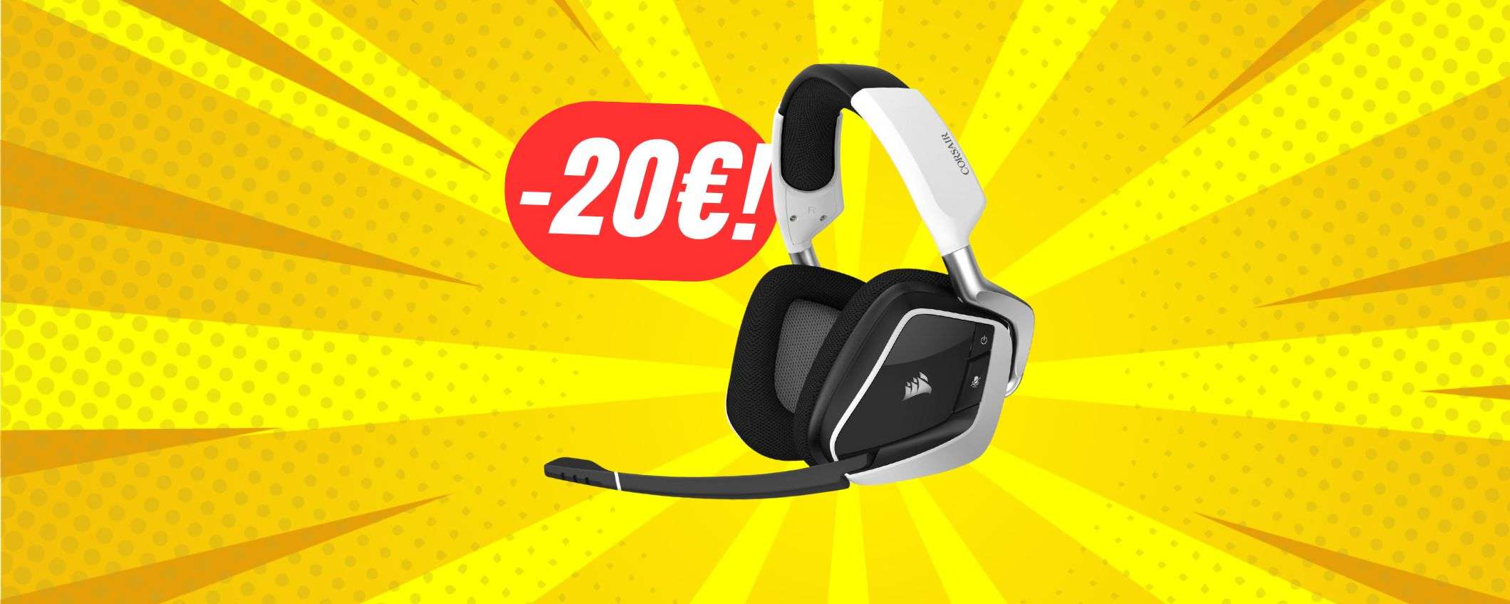 Wireless e freschissime: queste CUFFIE Corsair a 20€ in meno sono perfette! Wireless e freschissime: queste CUFFIE Corsair a 20€ in meno sono perfette!