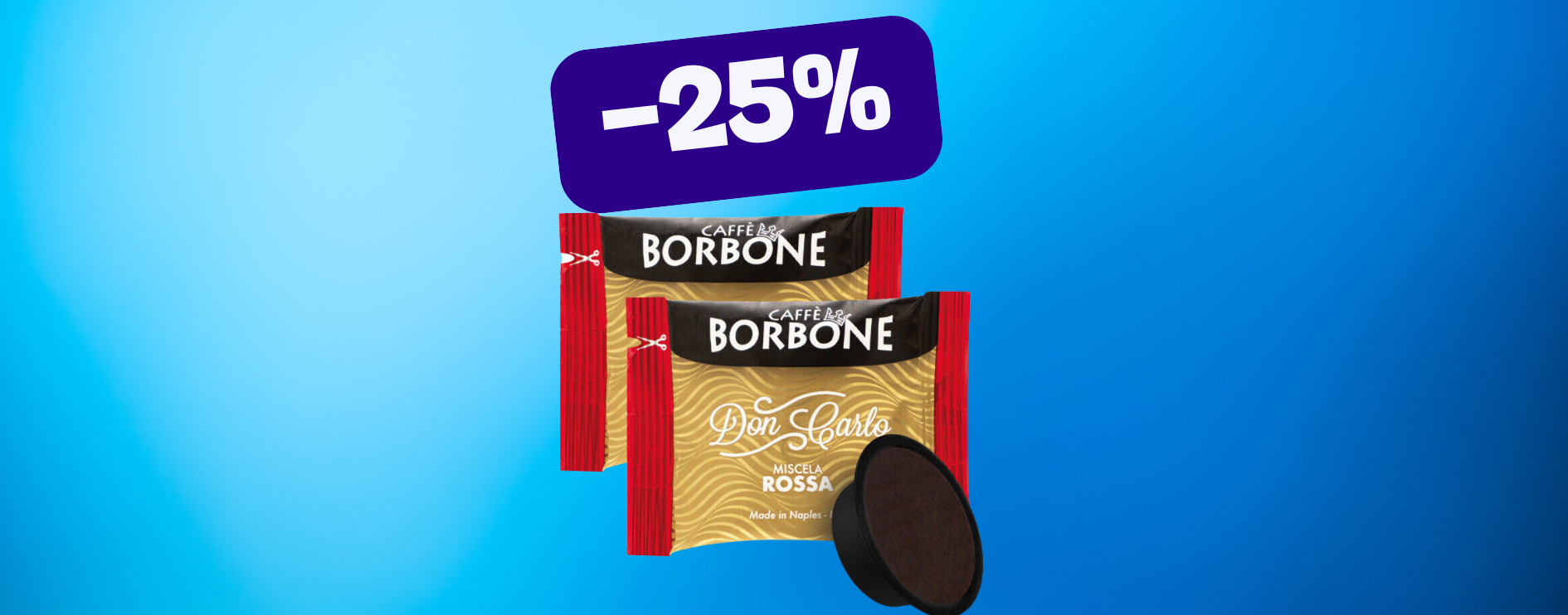 Caffè Borbone Miscela Rossa: 200 capsule in sconto del 25% Caffè Borbone Miscela Rossa: 200 capsule in sconto del 25%
