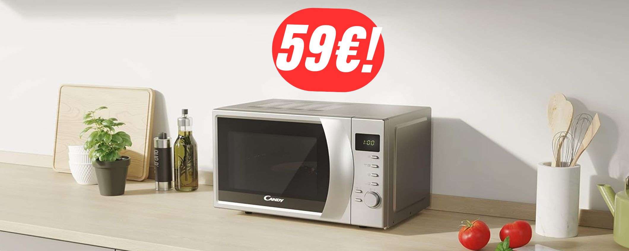 Approfitta dello sconto del 40% per far tuo il MICROONDE Candy a 59€! Approfitta dello sconto del 40% per far tuo il MICROONDE Candy a 59€!