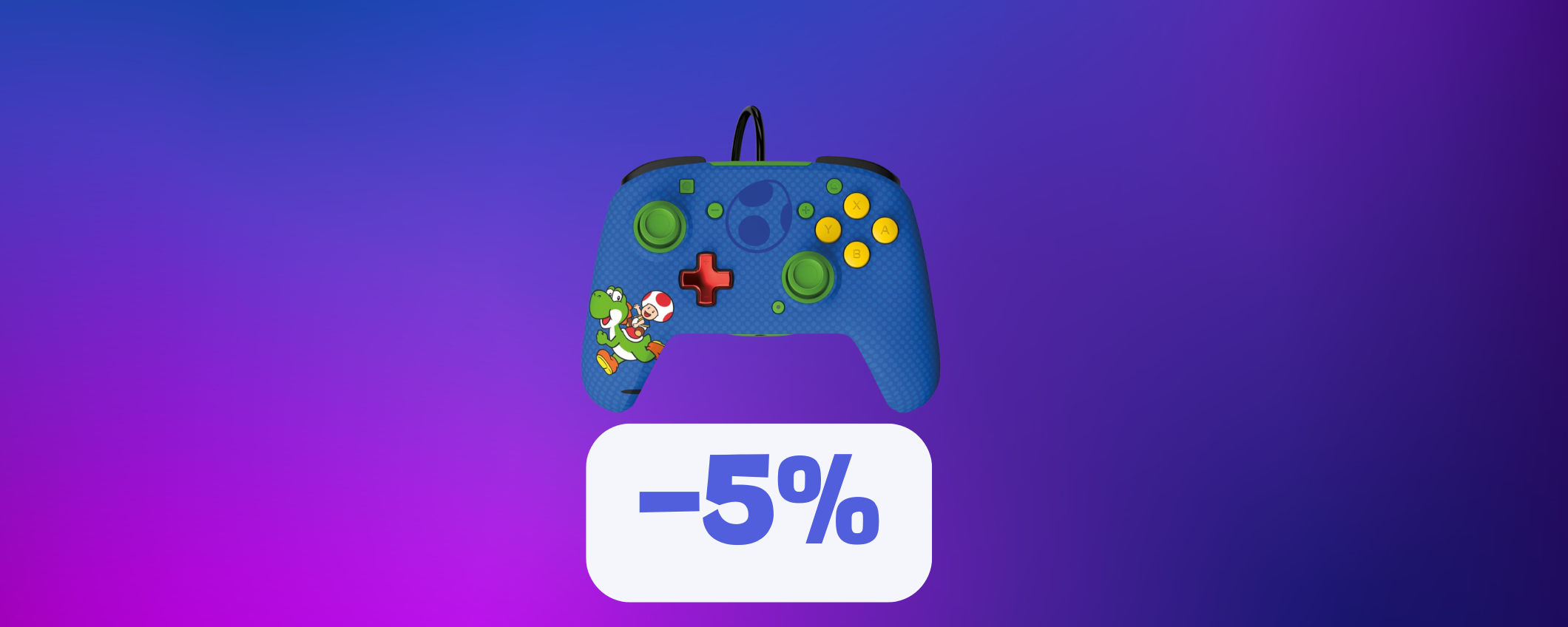 Controller PDP Nintendo Switch a tema Toad e Yoshi: meno di 29€ Controller PDP Nintendo Switch a tema Toad e Yoshi: meno di 29€