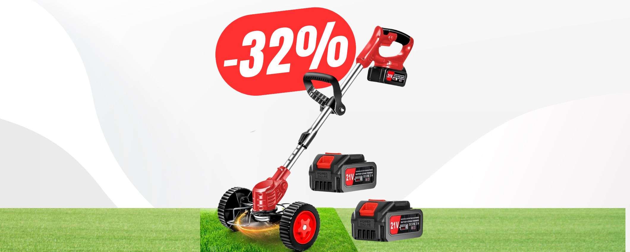 Risparmia il 32% sul DECESPUGLIATORE elettrico MULTIFUNZIONE! Risparmia il 32% sul DECESPUGLIATORE elettrico MULTIFUNZIONE!