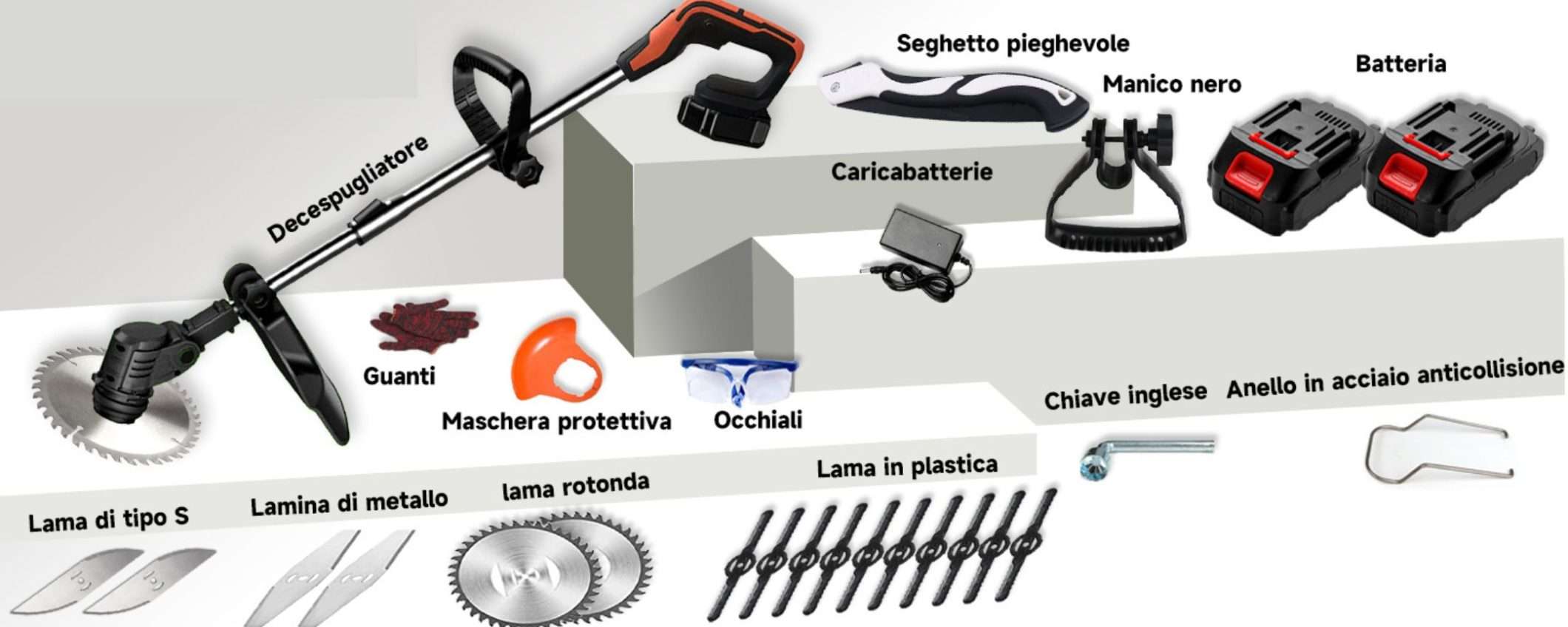 Decespugliatore a 35€ con 2 batterie e tanti accessori: Amazon PROMO SHOCK Decespugliatore a 35€ con 2 batterie e tanti accessori: Amazon PROMO SHOCK