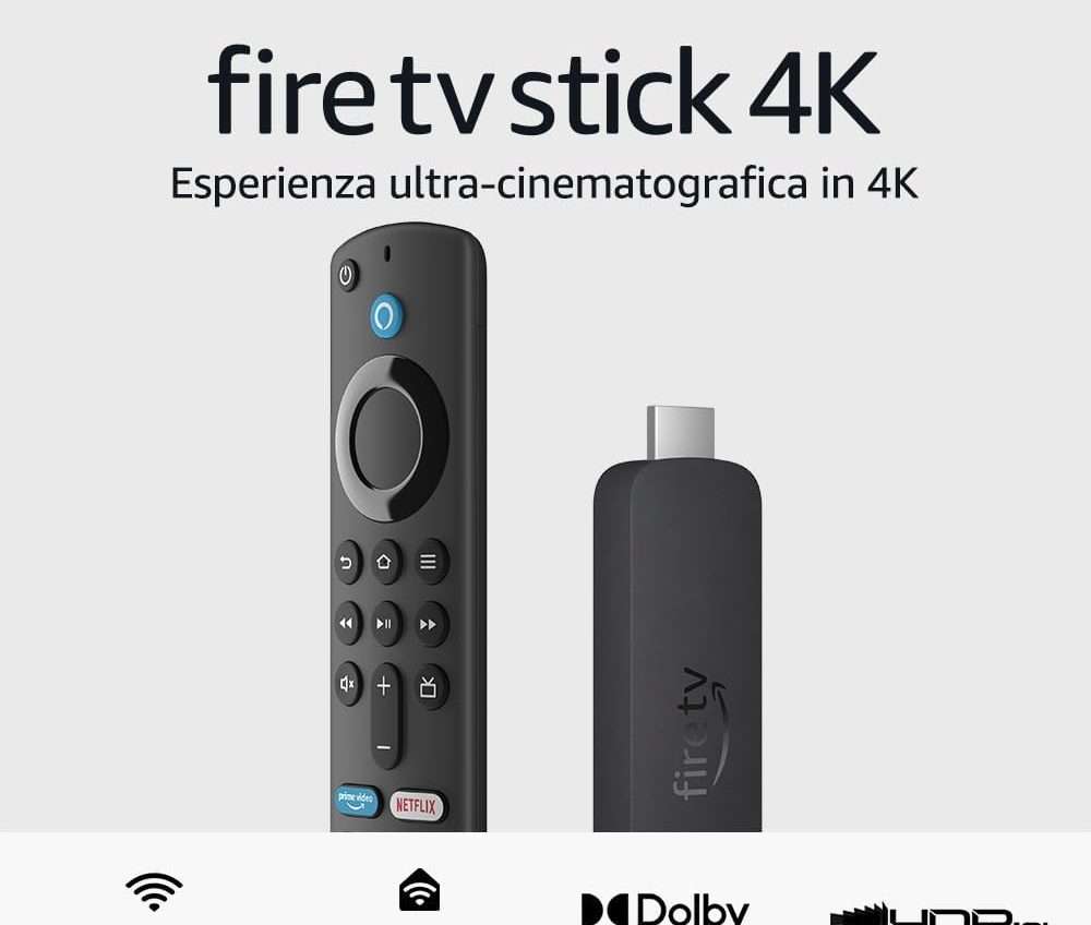 Amazon Fire TV Stick, prezzo top: oggi è tuo a 37,99€ (-46%) Amazon Fire TV Stick, prezzo top: oggi è tuo a 37,99€ (-46%)