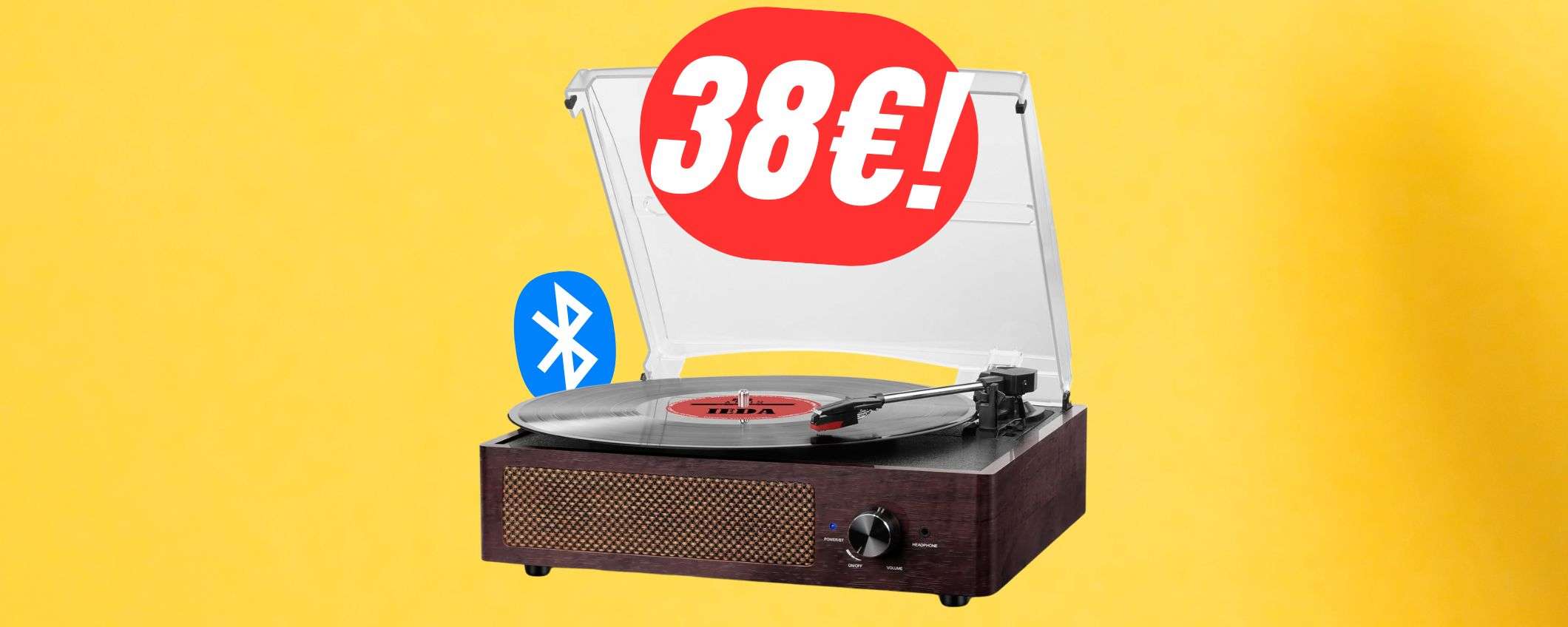Il GIRADISCHI Bluetooth a 38€ è l'idea regalo perfetta per gli amanti della musica! Il GIRADISCHI Bluetooth a 38€ è l'idea regalo perfetta per gli amanti della musica!