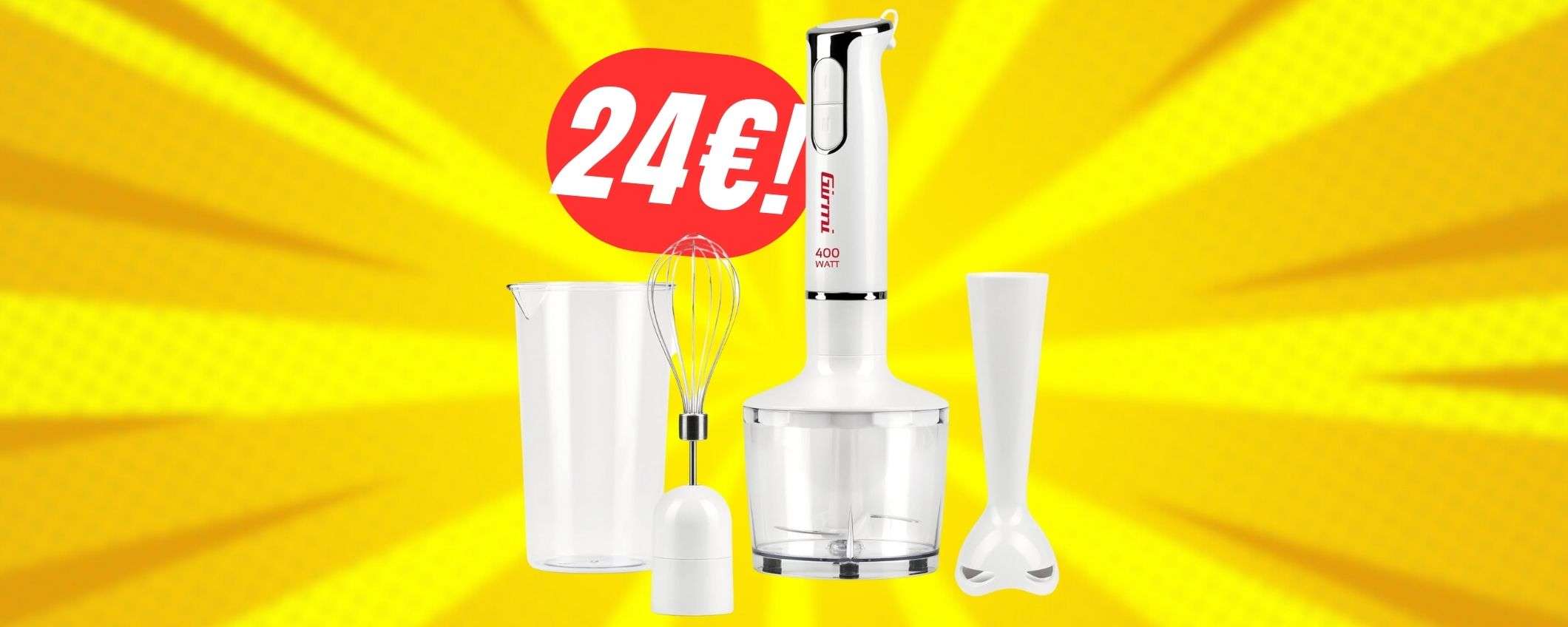 Frullatore, sbattitore e tritatutto: PREZZO SHOCK su Amazon (24€!) Frullatore, sbattitore e tritatutto: PREZZO SHOCK su Amazon (24€!)