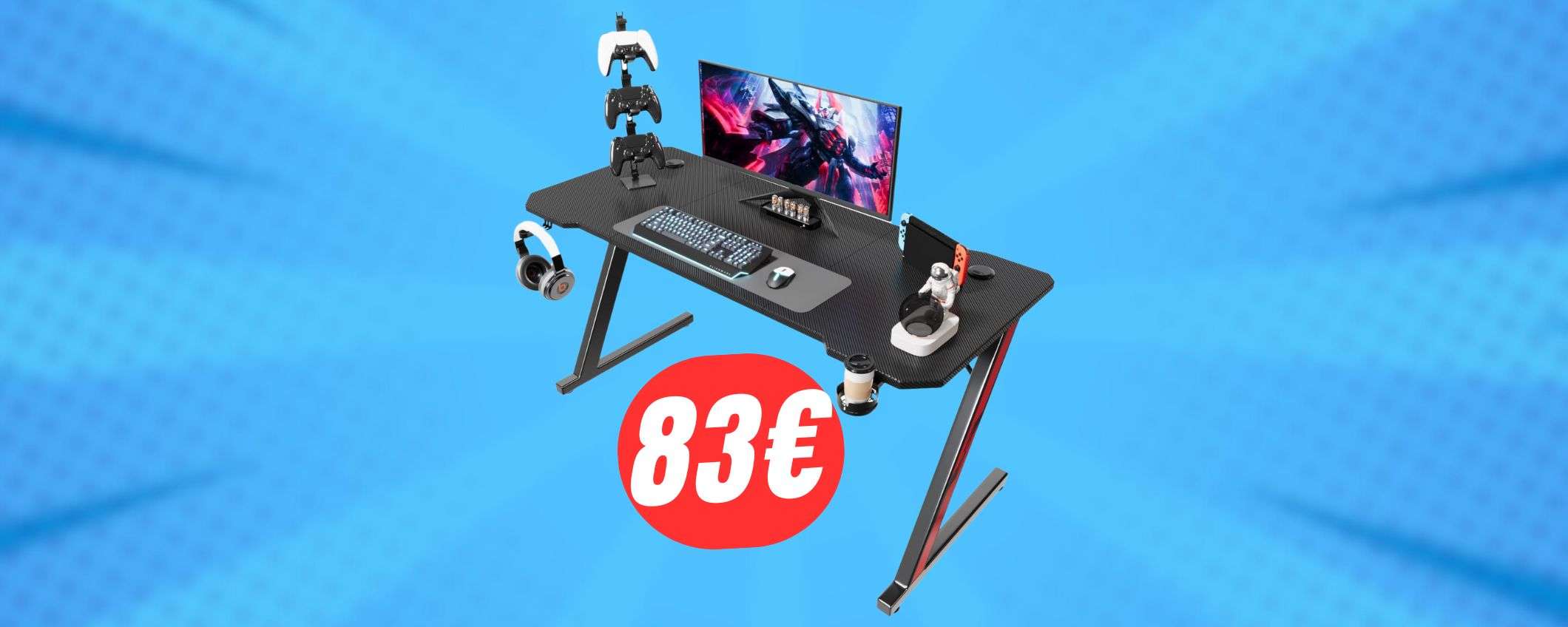 Questa SCRIVANIA da GAMING costa solo 83€ grazie all'offerta lampo: fai presto! Questa SCRIVANIA da GAMING costa solo 83€ grazie all'offerta lampo: fai presto!