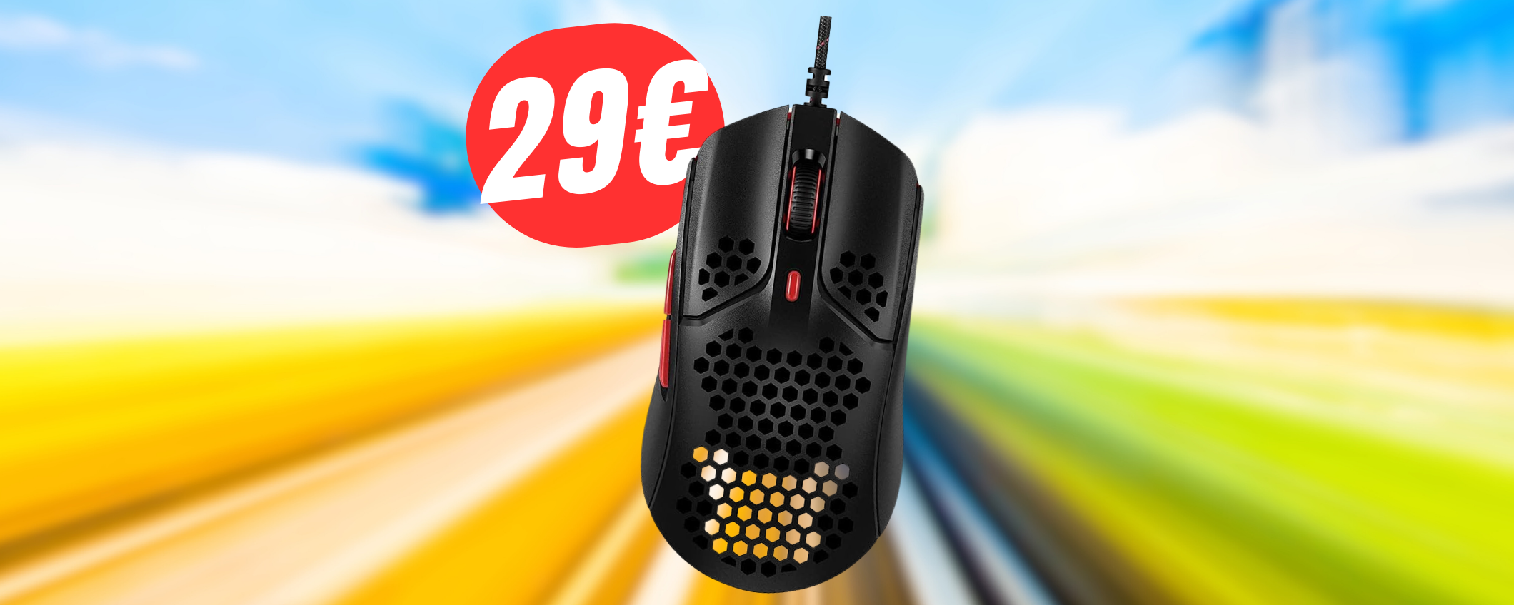 METÀ PREZZO per il mouse ultra-leggero di HyperX (lo paghi 29€!) METÀ PREZZO per il mouse ultra-leggero di HyperX (lo paghi 29€!)