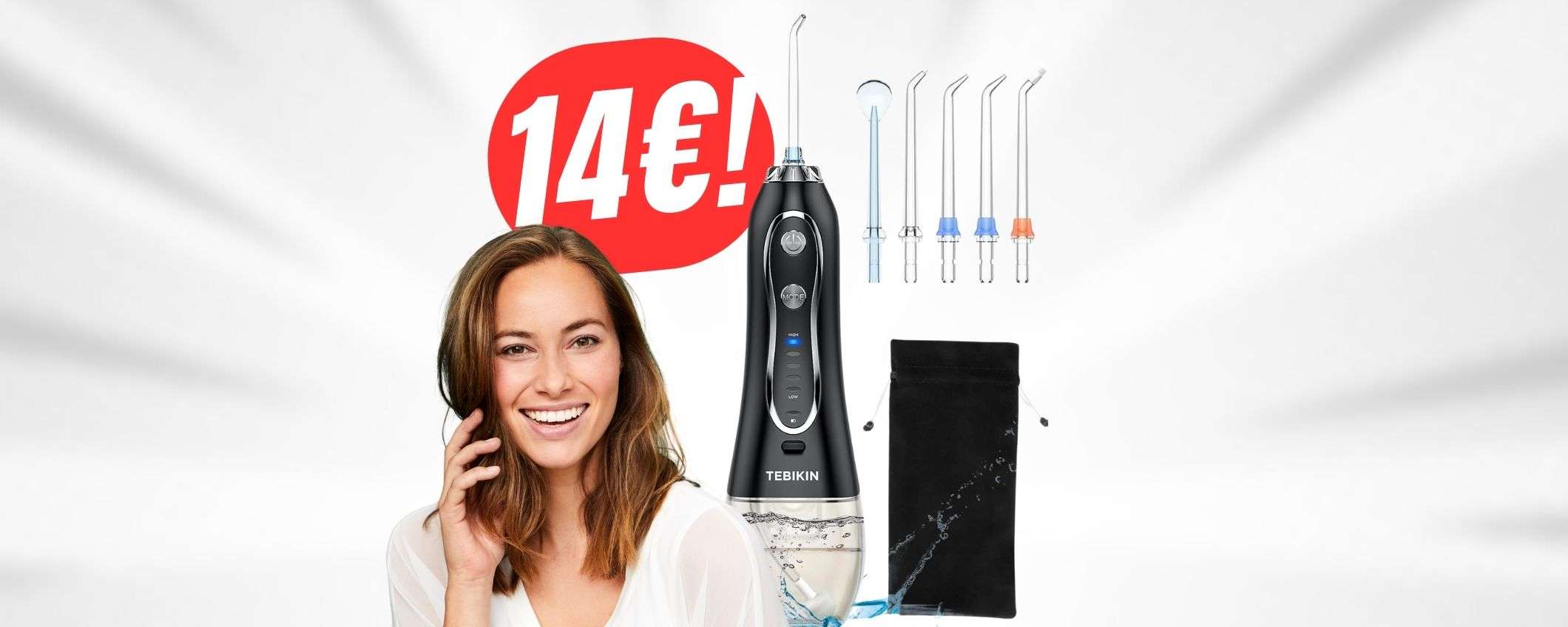 IDROPULSORE a 14€ col COUPON: di addio al filo interdentale! IDROPULSORE a 14€ col COUPON: di addio al filo interdentale!