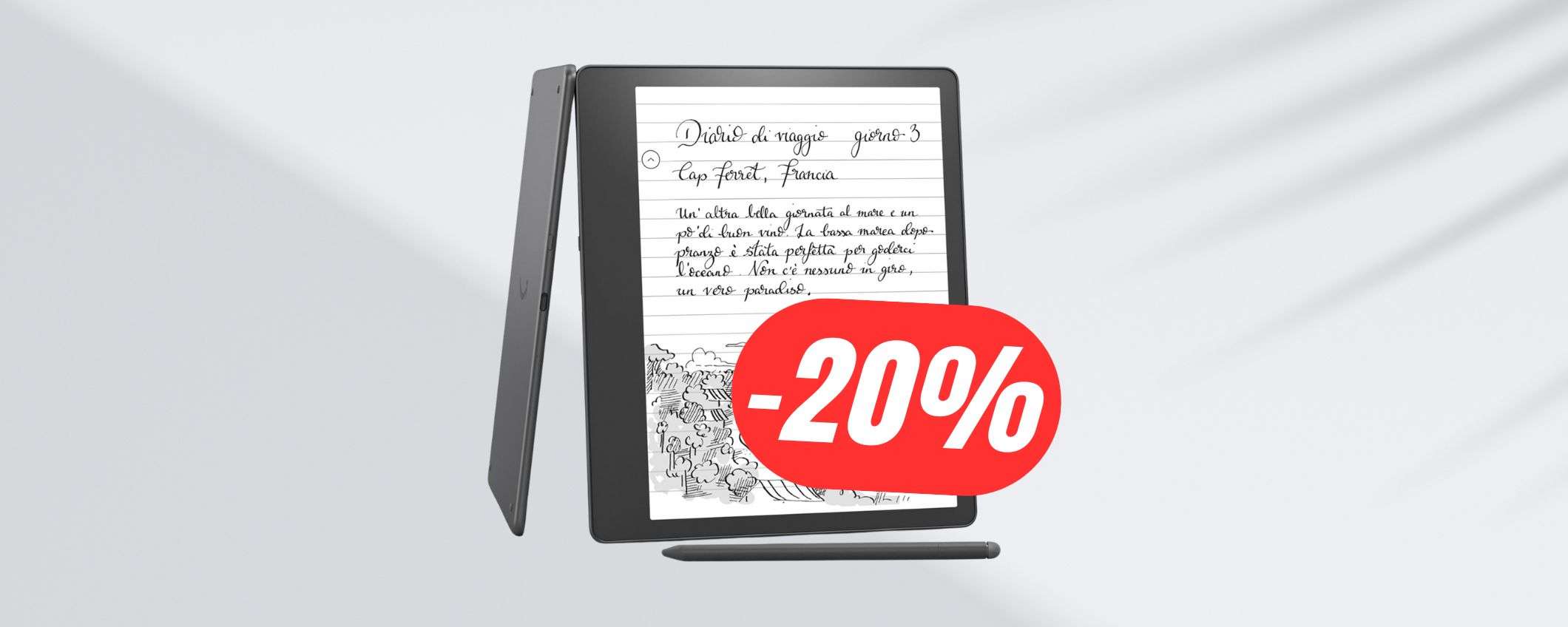 Scrivi, leggi e disegna su Kindle Scribe (scontato del 21%!) Scrivi, leggi e disegna su Kindle Scribe (scontato del 21%!)
