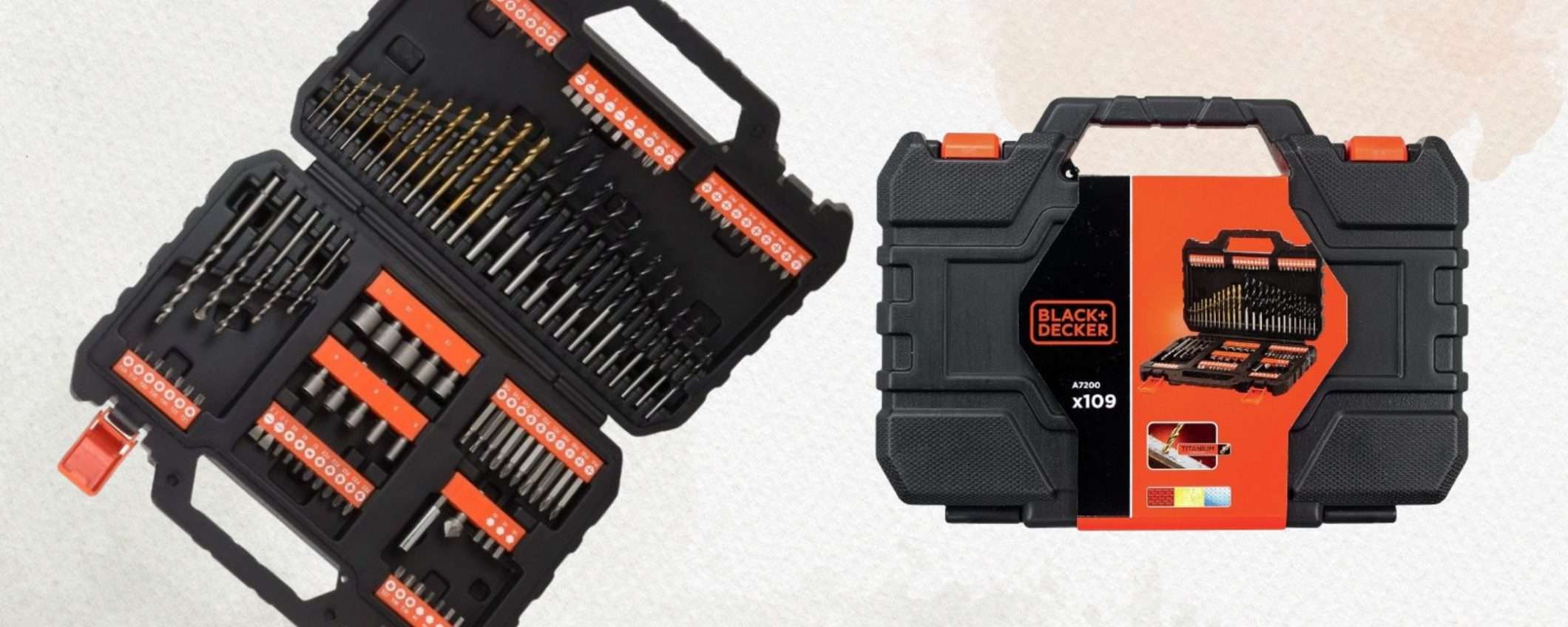 Kit Black+Decker 109 in 1 a prezzo STREPITOSO su Amazon: completissimo (20€) Kit Black+Decker 109 in 1 a prezzo STREPITOSO su Amazon: completissimo (20€)