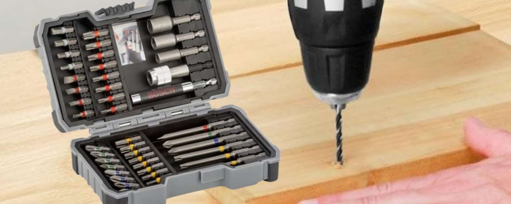 Bosch PROFESSIONAL, sconto 60%: kit 43 in 1 a prezzo incredibile su Amazon Bosch PROFESSIONAL, sconto 60%: kit 43 in 1 a prezzo incredibile su Amazon